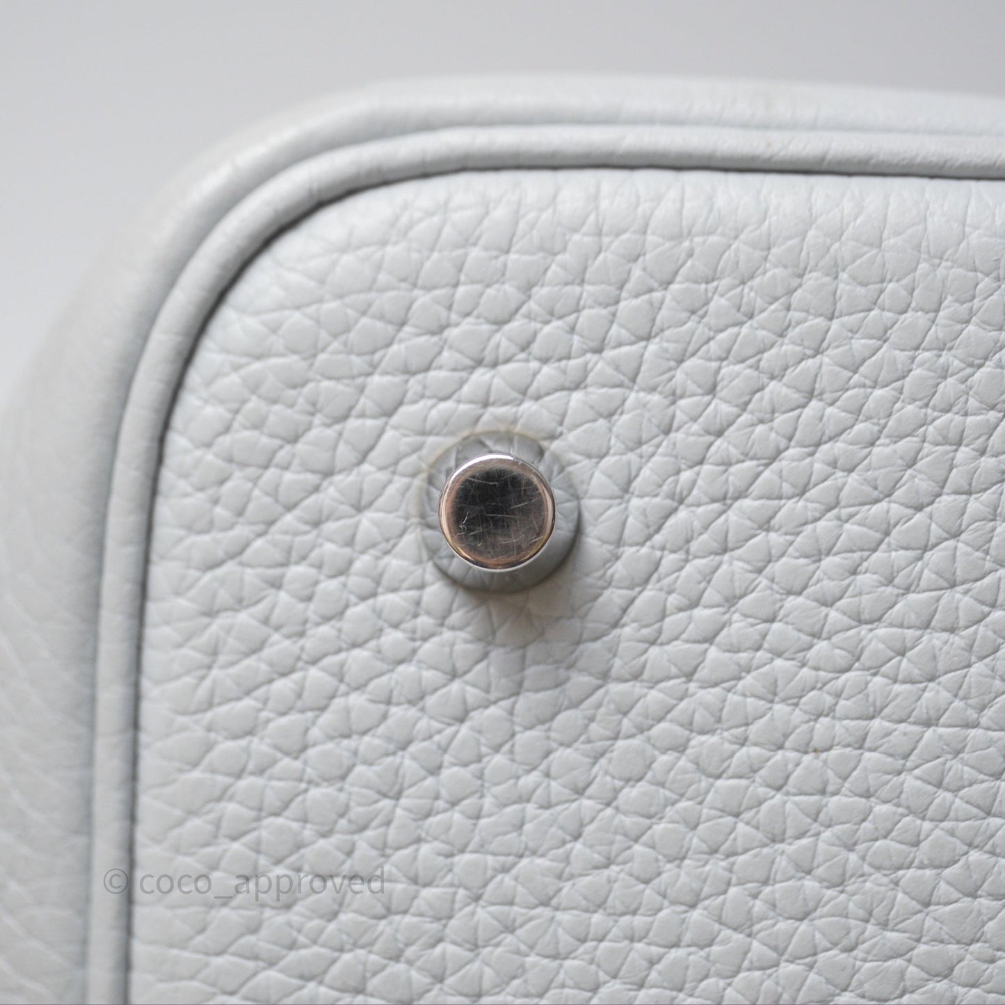Hermès Picotin Lock 22 Bleu Pale 08 Clemence Palladium Hardware