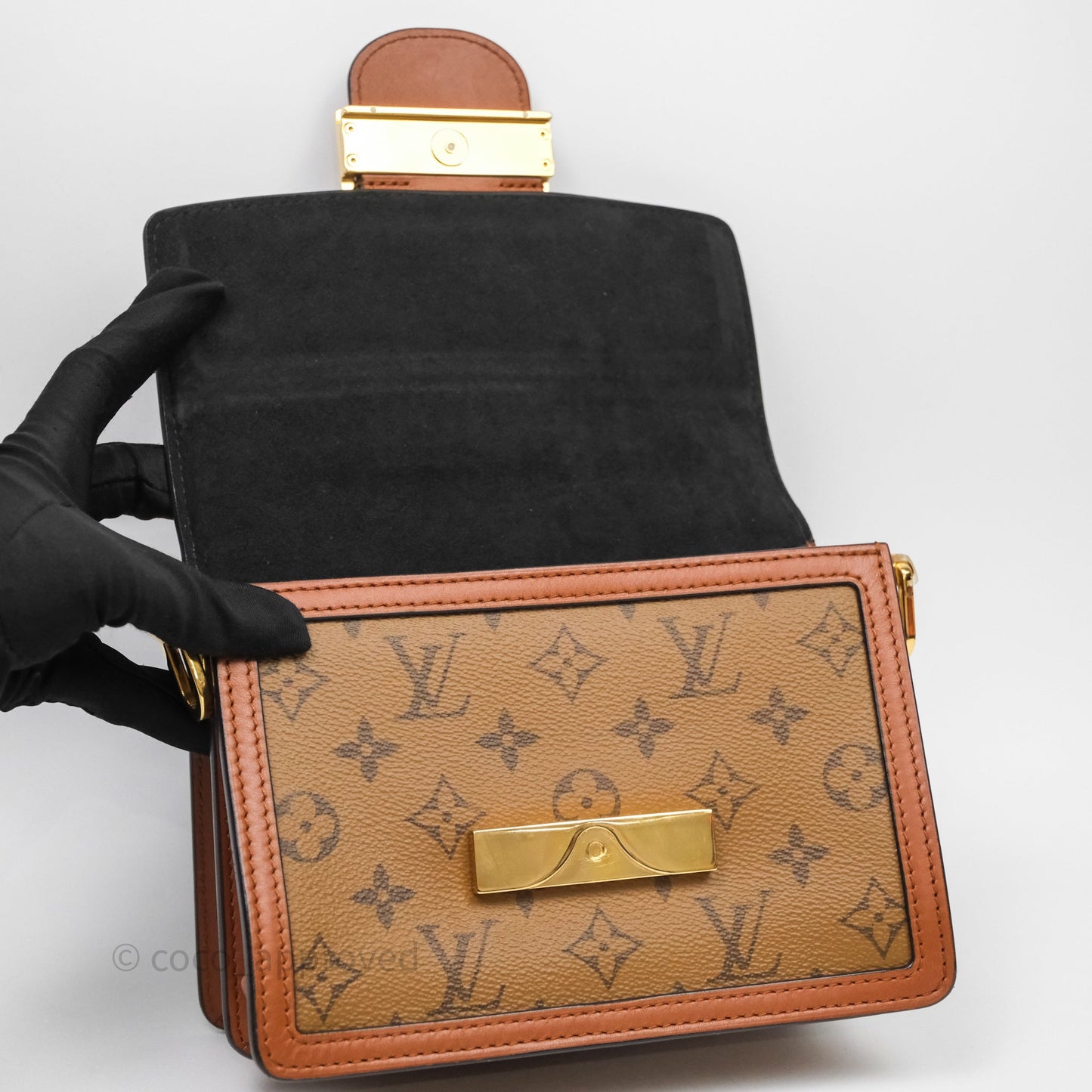 Louis Vuitton Mini Dauphine Monogram Tan Calfskin