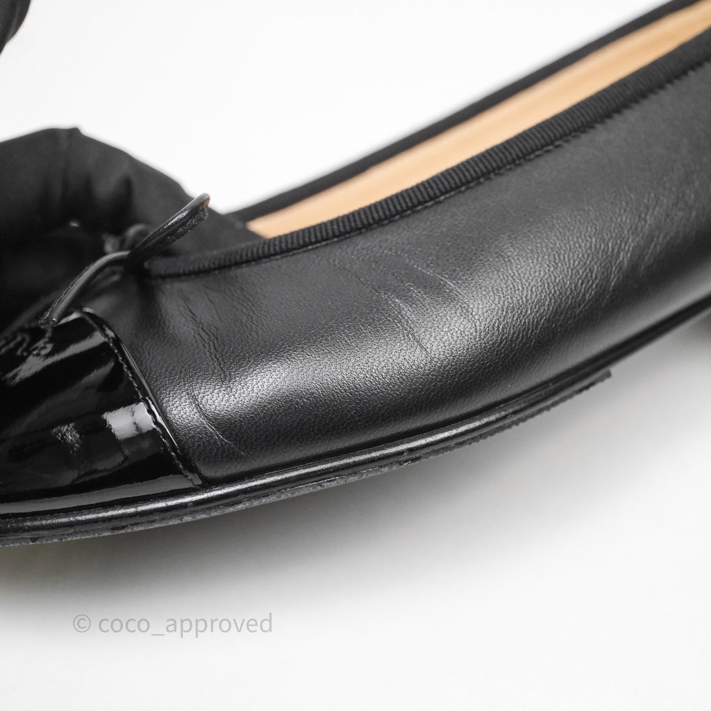 Chanel Ballet Flats Black Size 36.5