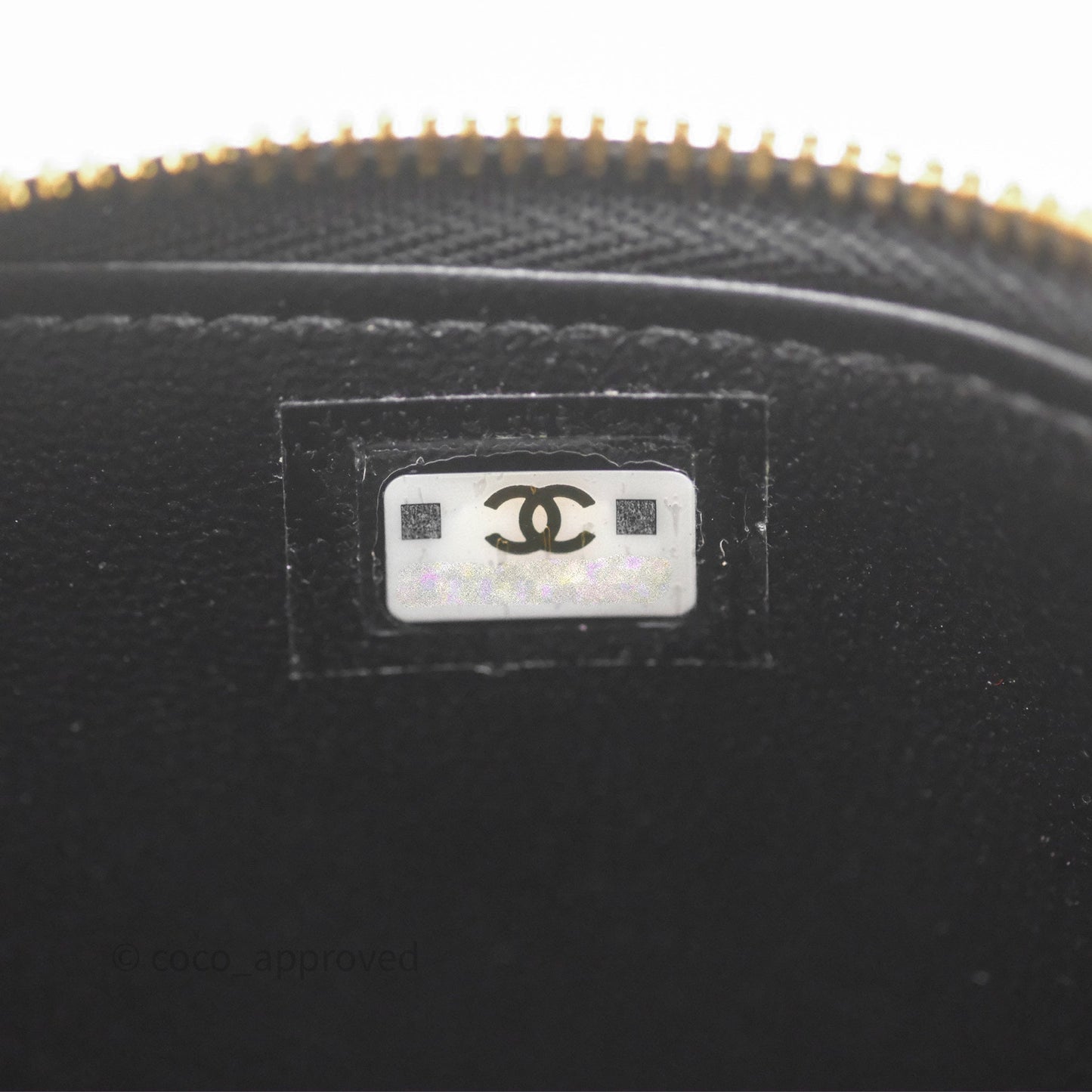 Chanel Vanity with COCO Heart Chain Black Lambskin Aged Gold Hardware