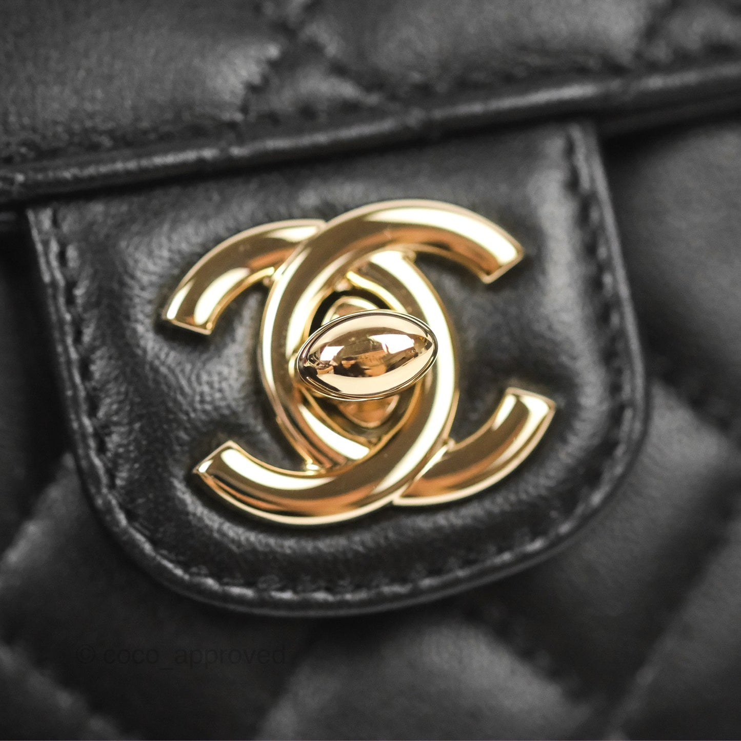 Chanel Small Heart Bag Black Lambskin Gold Hardware 22S