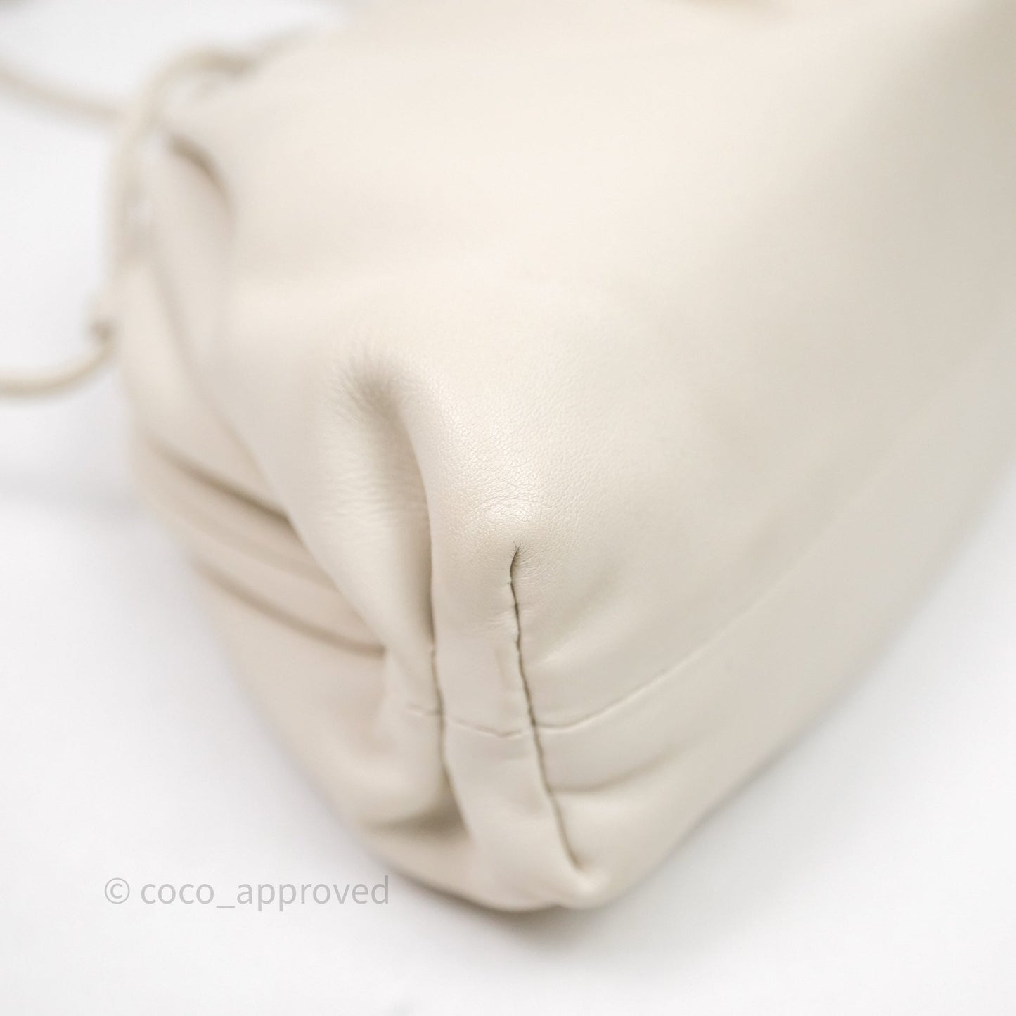 Bottega Veneta The Mini Pouch Ivory Calfskin