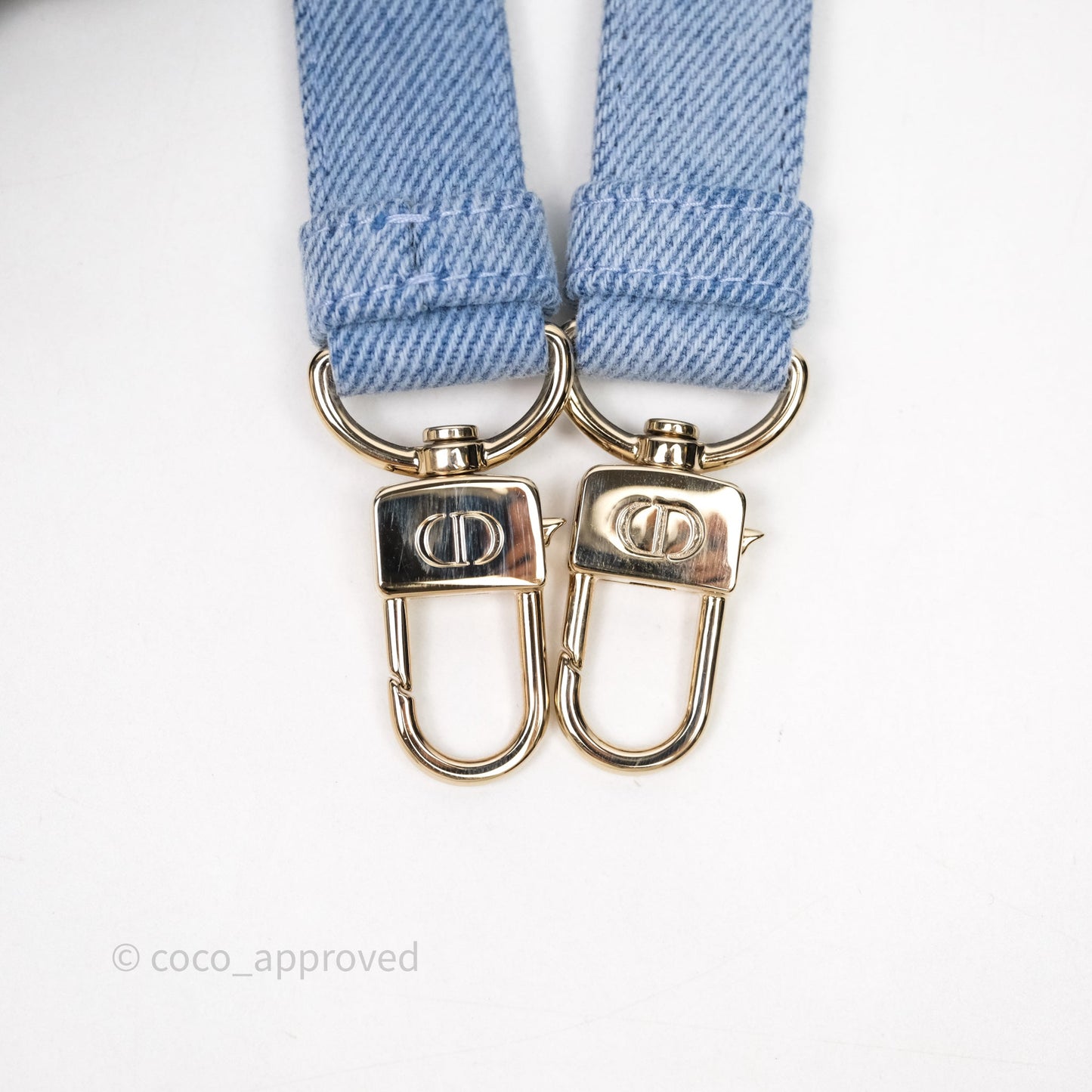Christian Dior Medium Lady D-Joy Bag Denim Cannage Gold Hardware