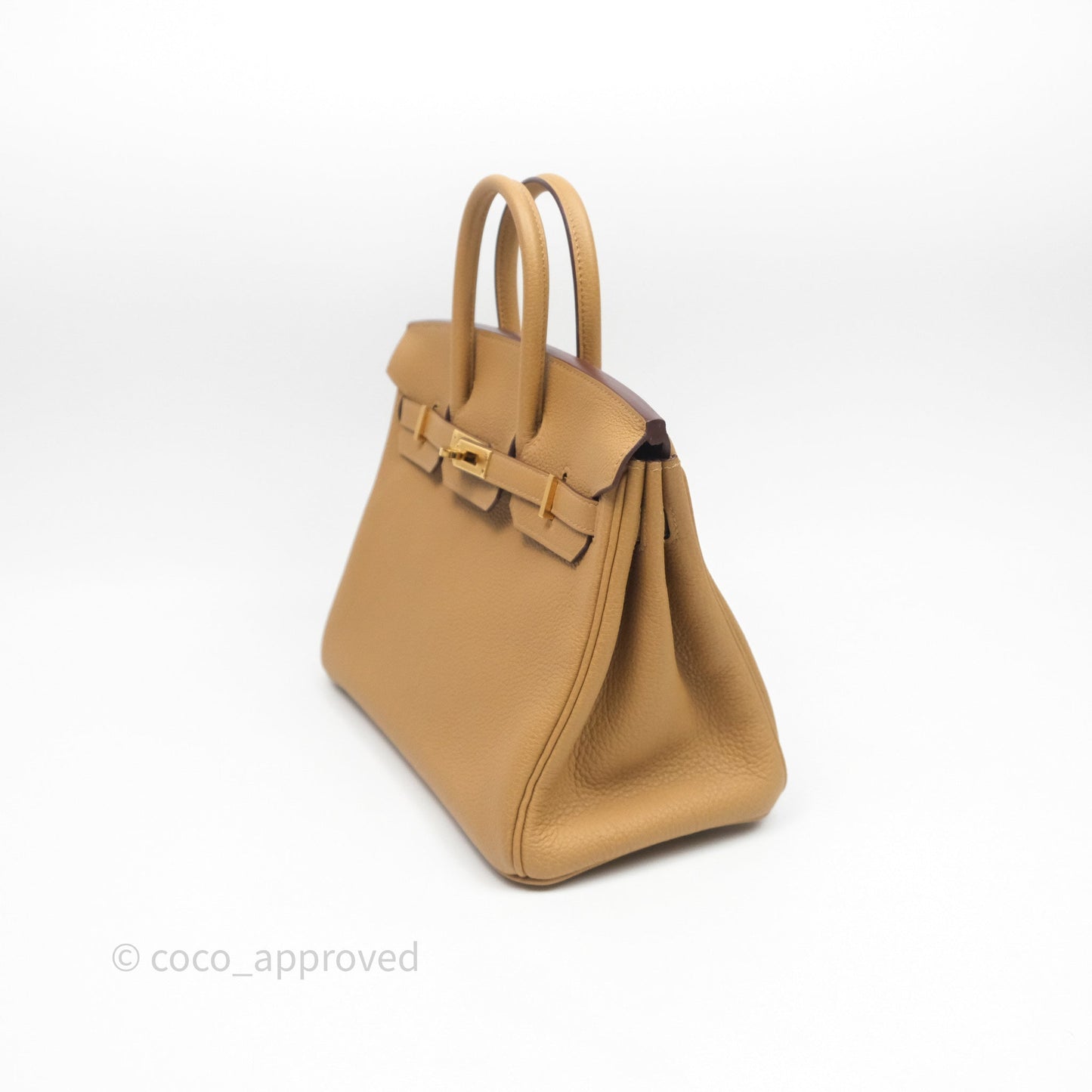 Hermès Birkin 25 Retourne Biscuit 4B Togo Gold Hardware
