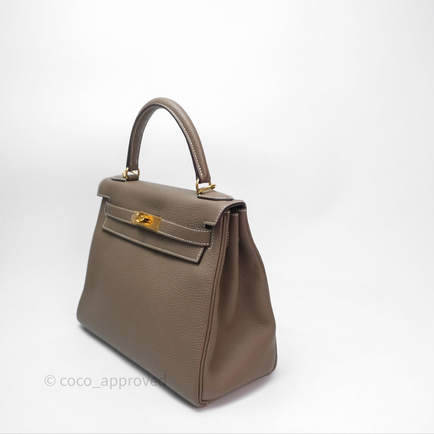 Hermès Kelly II 28 Retourne Etoupe 18 Togo Gold Hardware