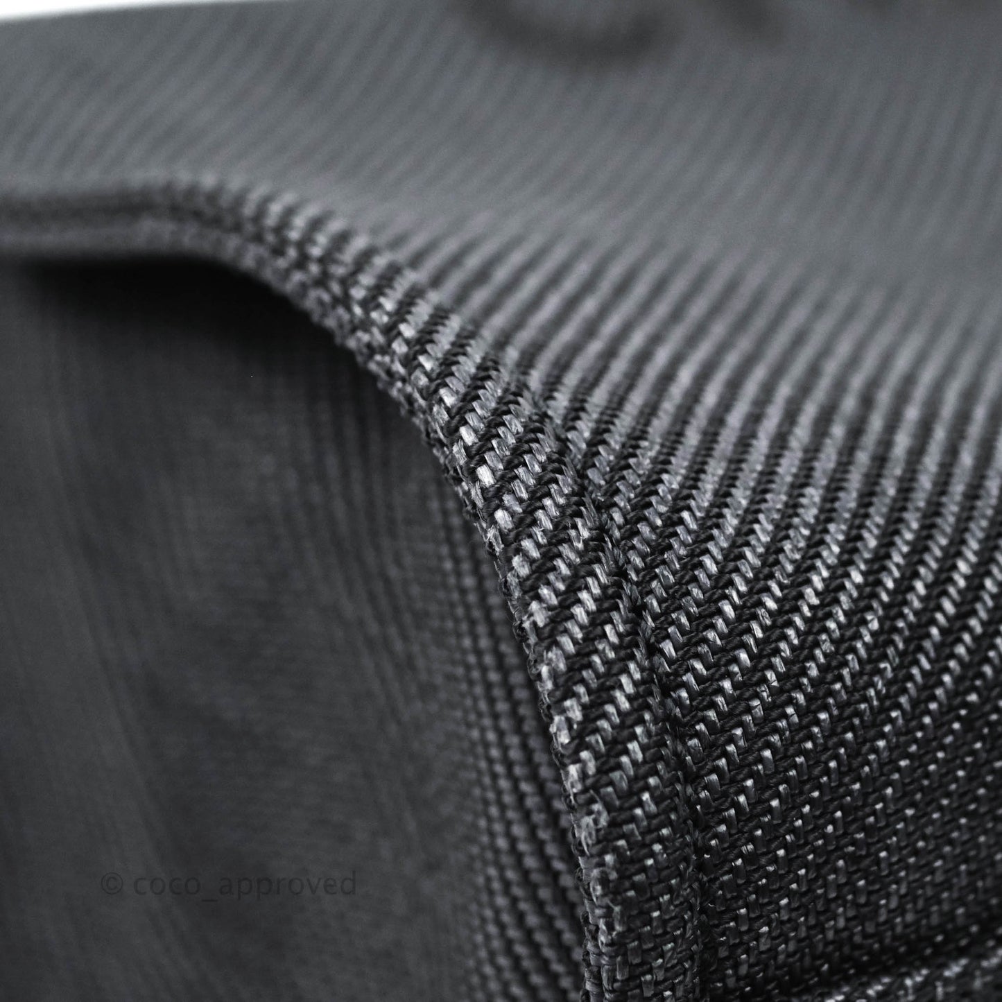 Chanel Large Deauville Charcoal Grey Canvas