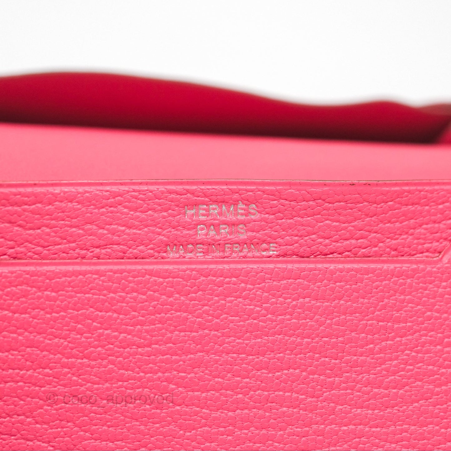 Hermès Bearn Mini Wallet Rose Lipstick U5 Chevre Mysore Palladium Hardware