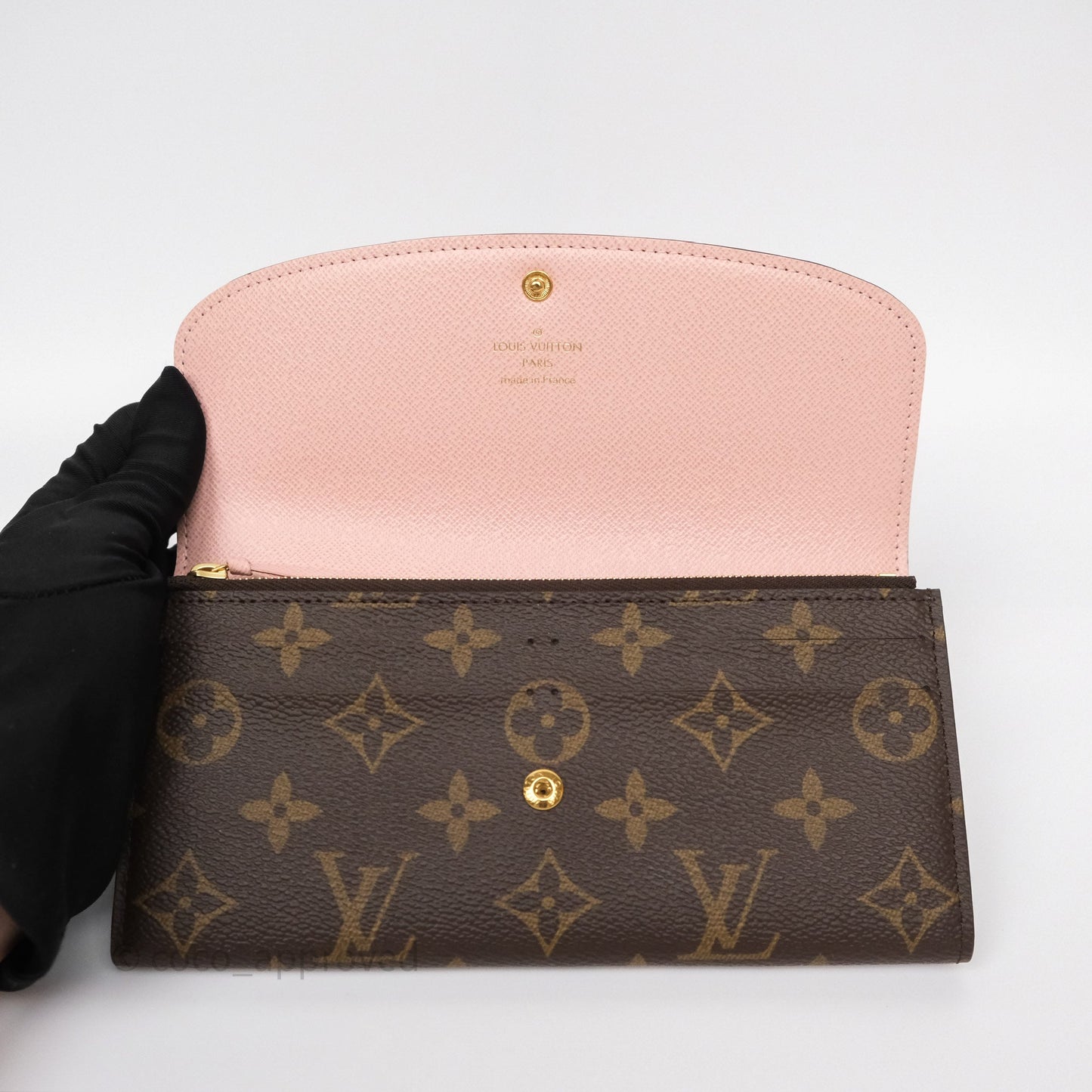 Louis Vuitton Emilie Wallet Monogram Rose Ballerine