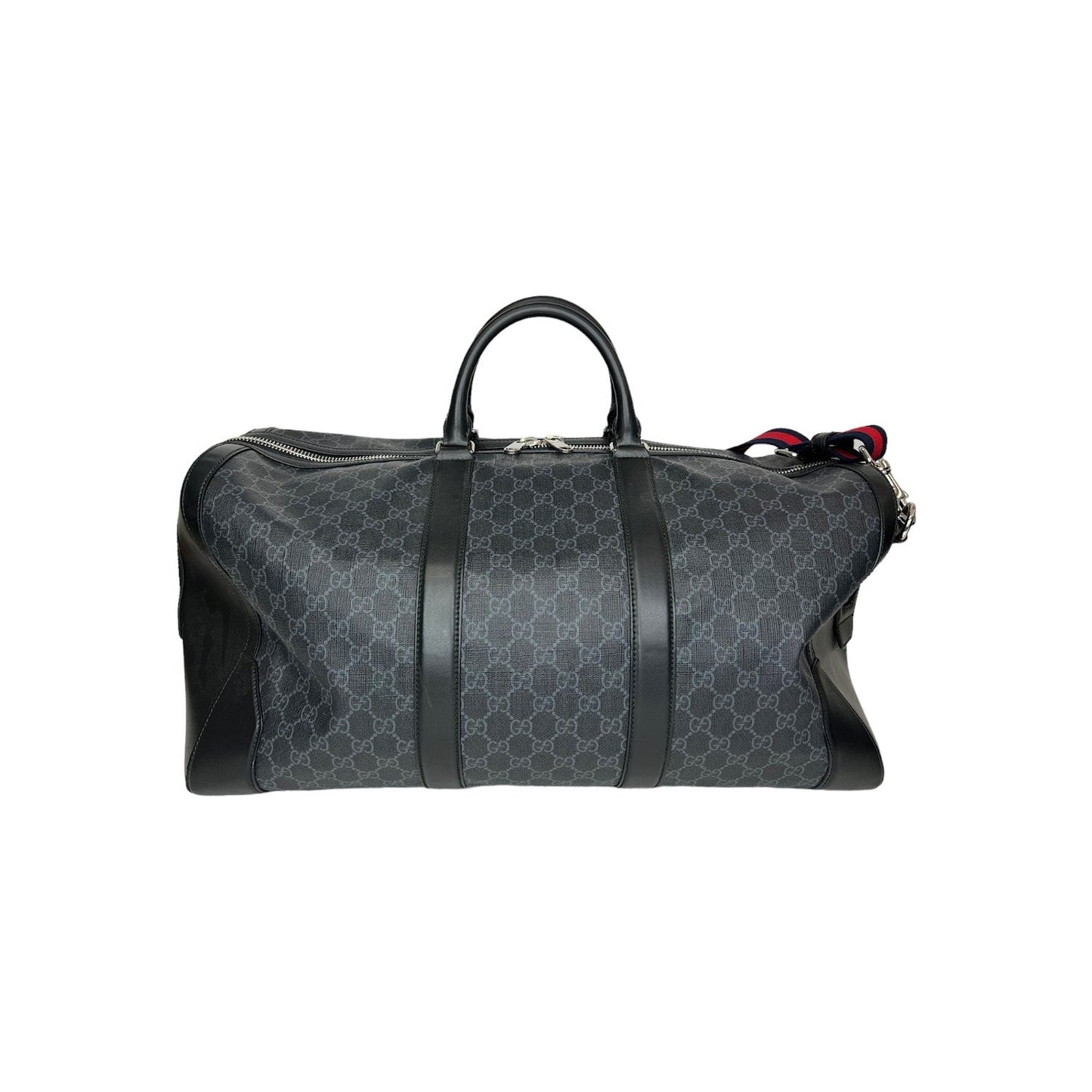 Luxury Gucci Black GG Supreme Duffle Bag