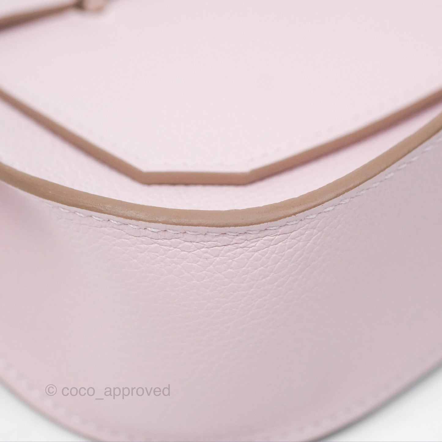 Hermès Mini Jypsiere Mauve Pale Evercolor Palladium Hardware