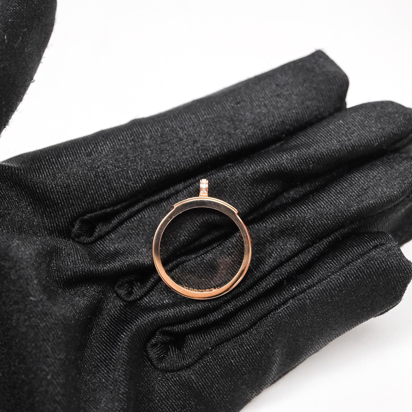 Hermès Kelly Ring Rose Gold With Diamonds Size 54