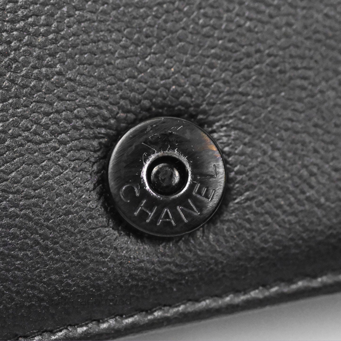 Chanel Quilted Boy Wallet on Chain WOC So Black Caviar