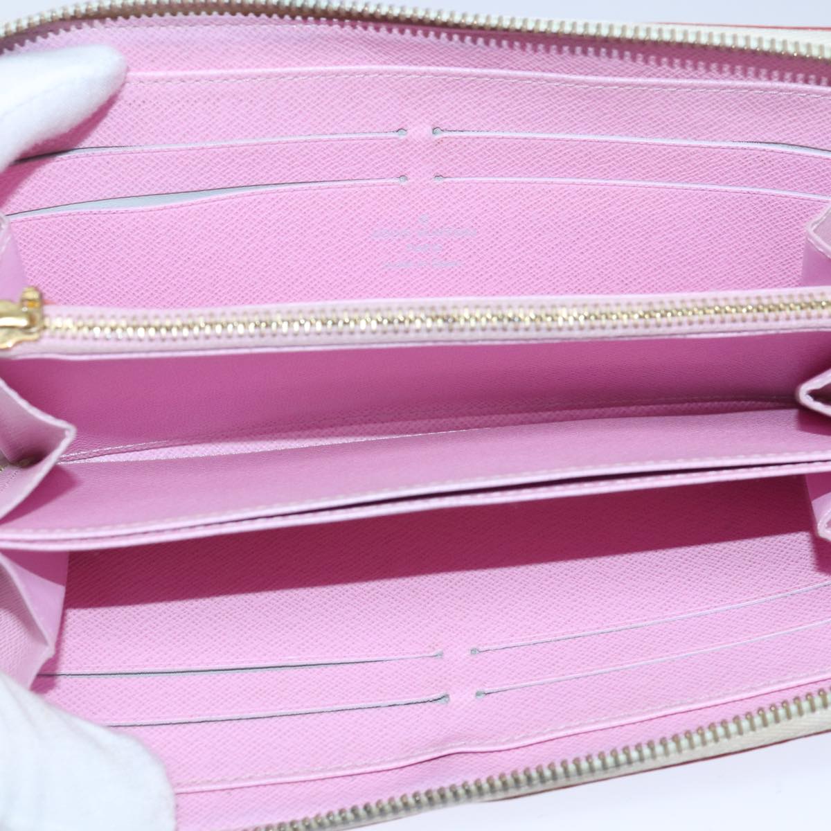 LOUIS VUITTON Monogram Multicolor Zippy Wallet White M60241 LV 80667