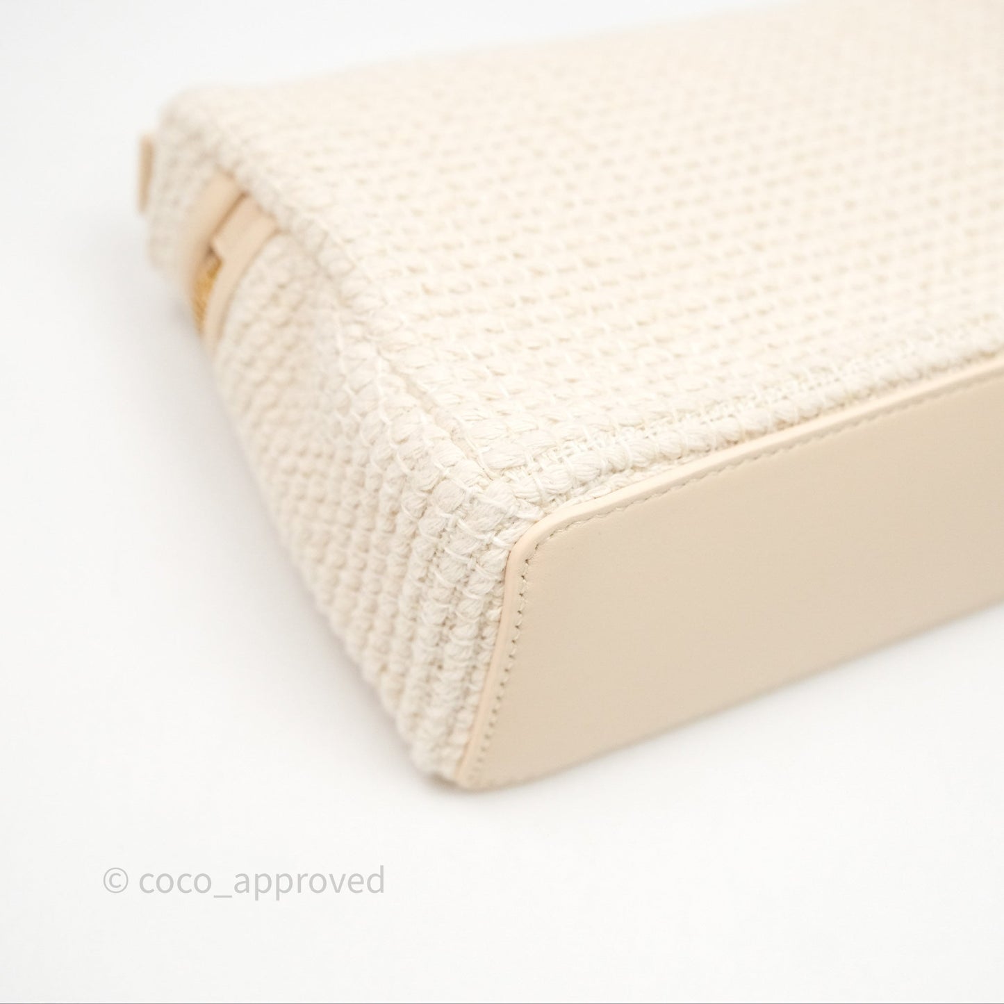 Loro Piana Extra Pocket L19 Beige Cotton-Linen Gold Hardware
