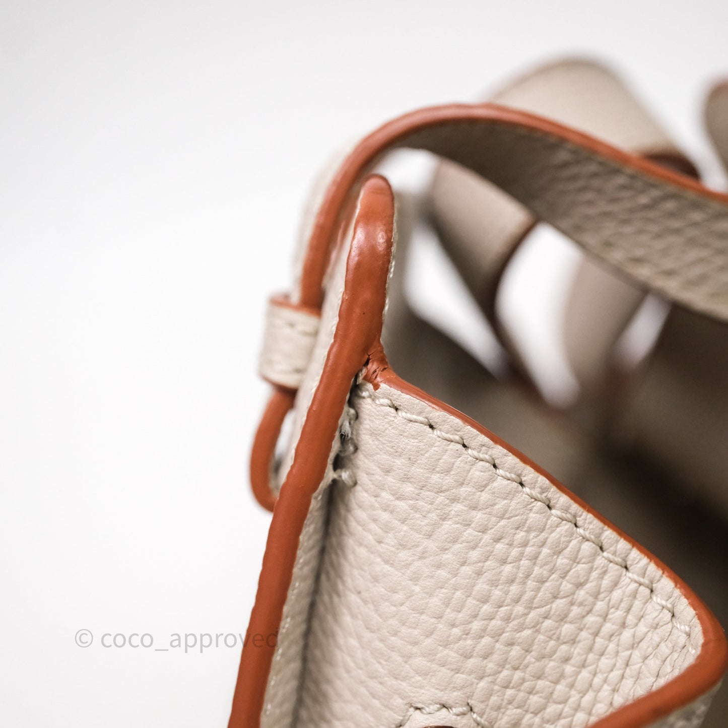 Loewe Mini Hammock Drawstring Light Ghost Calfskin