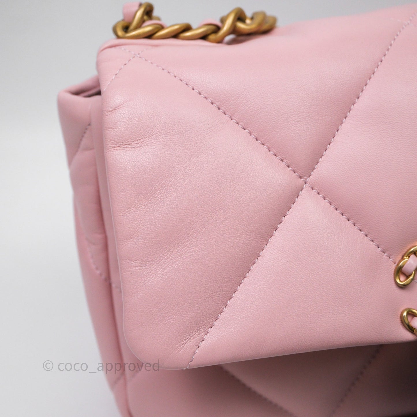 Chanel 19 Small Pink Lambskin Mixed Hardware