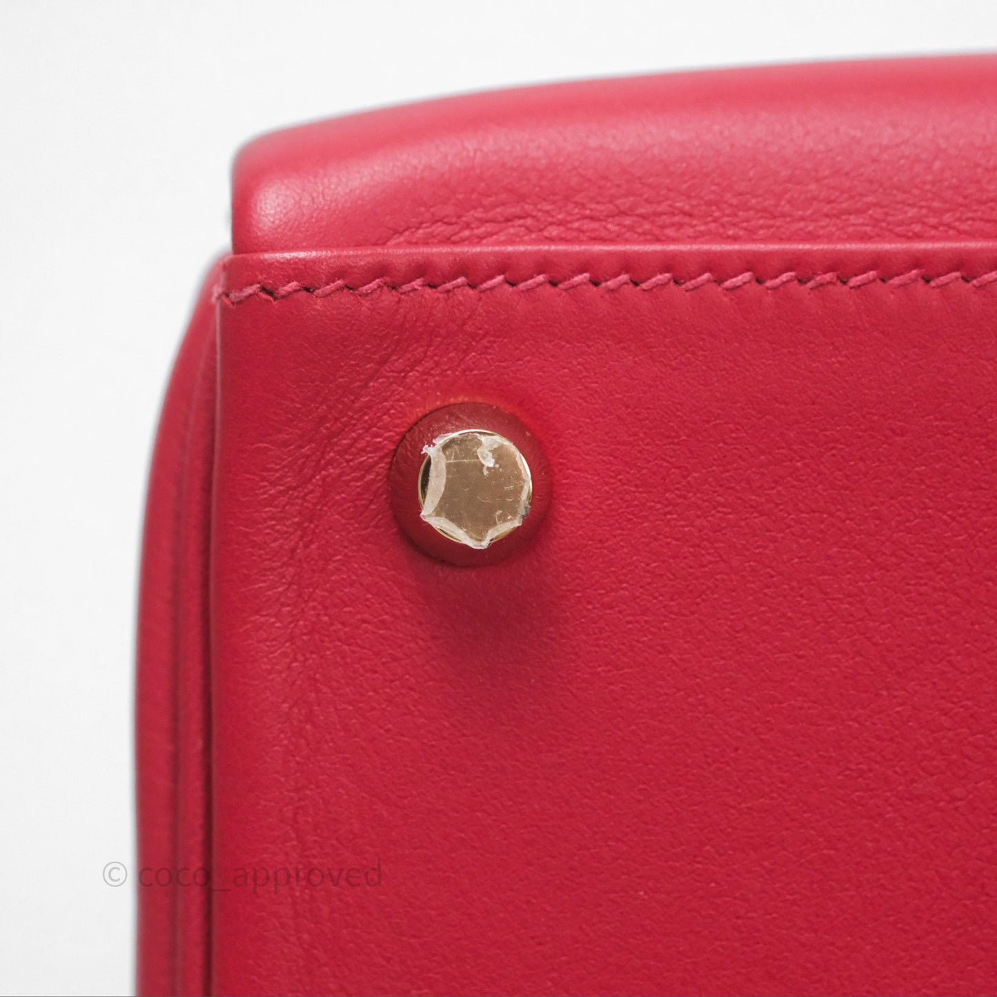 Hermès Kelly II 25 Retourne Swift Rouge Piment 5X Gold Hardware
