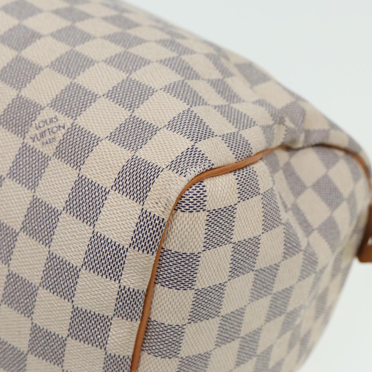 LOUIS VUITTON Damier Azur Speedy 30 Hand Bag N41533 LV 80702