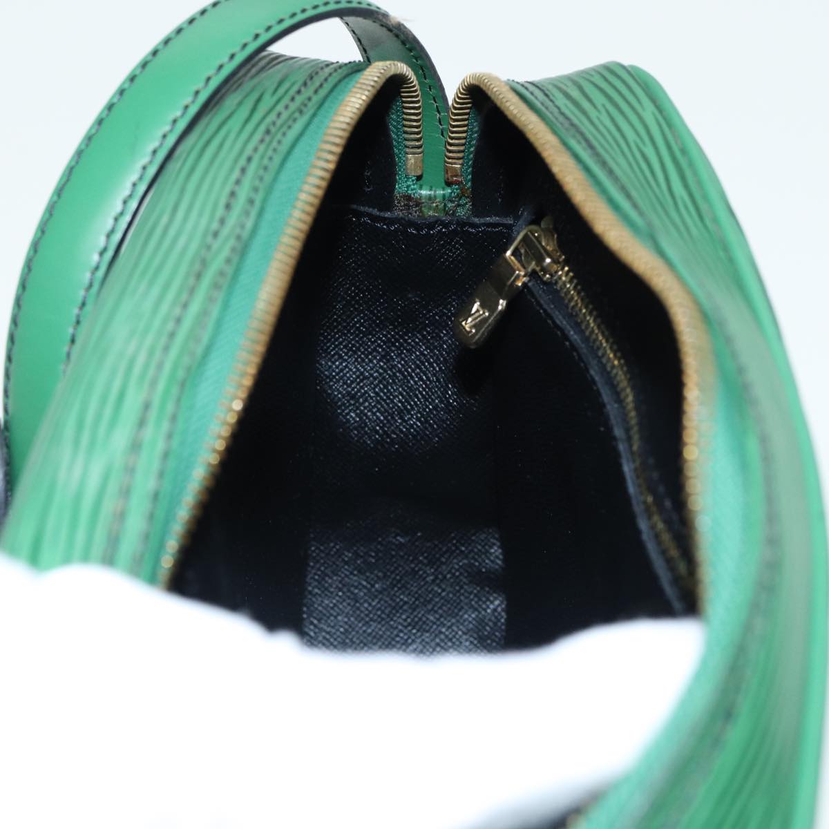 LOUIS VUITTON Epi Jeune Fille MM Shoulder Bag Green M52154 LV 80708