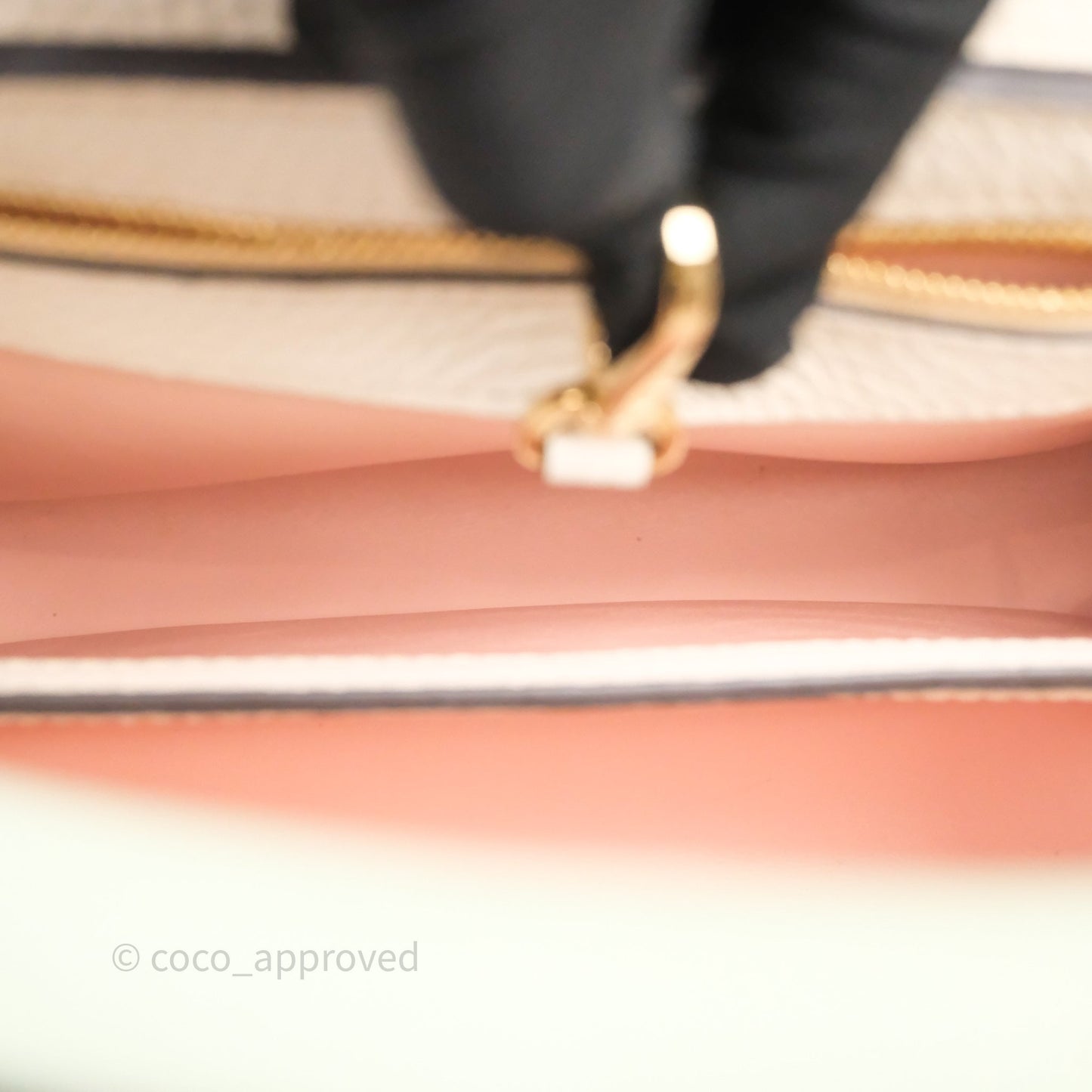 Louis Vuitton Capucines BB Creme Rose Jade Taurillon Leather Gold Hardware