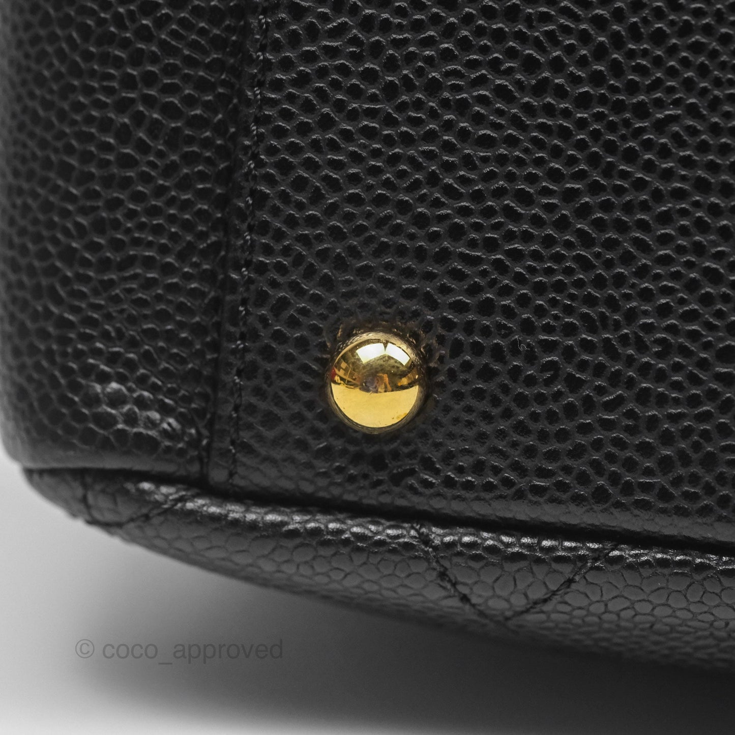 Chanel PTT Petite Timeless Shopping Tote Bag Black Caviar Gold Hardware