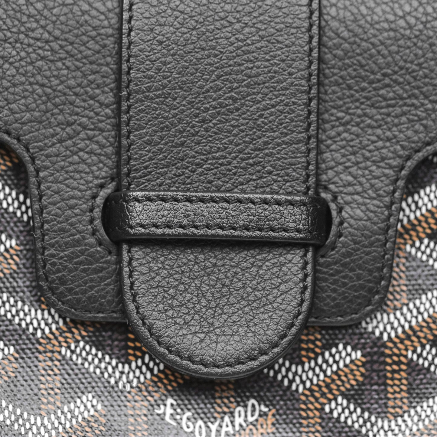 Goyard Saïgon Mini Bag Chevroches Calfskin Black