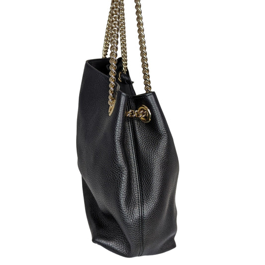 Luxury Gucci Pebbled Calfskin Soho Chain Tote