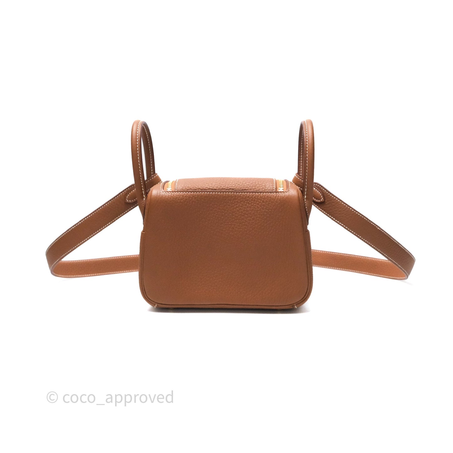 Hermès Mini Lindy 20 Gold Clemence Gold Hardware