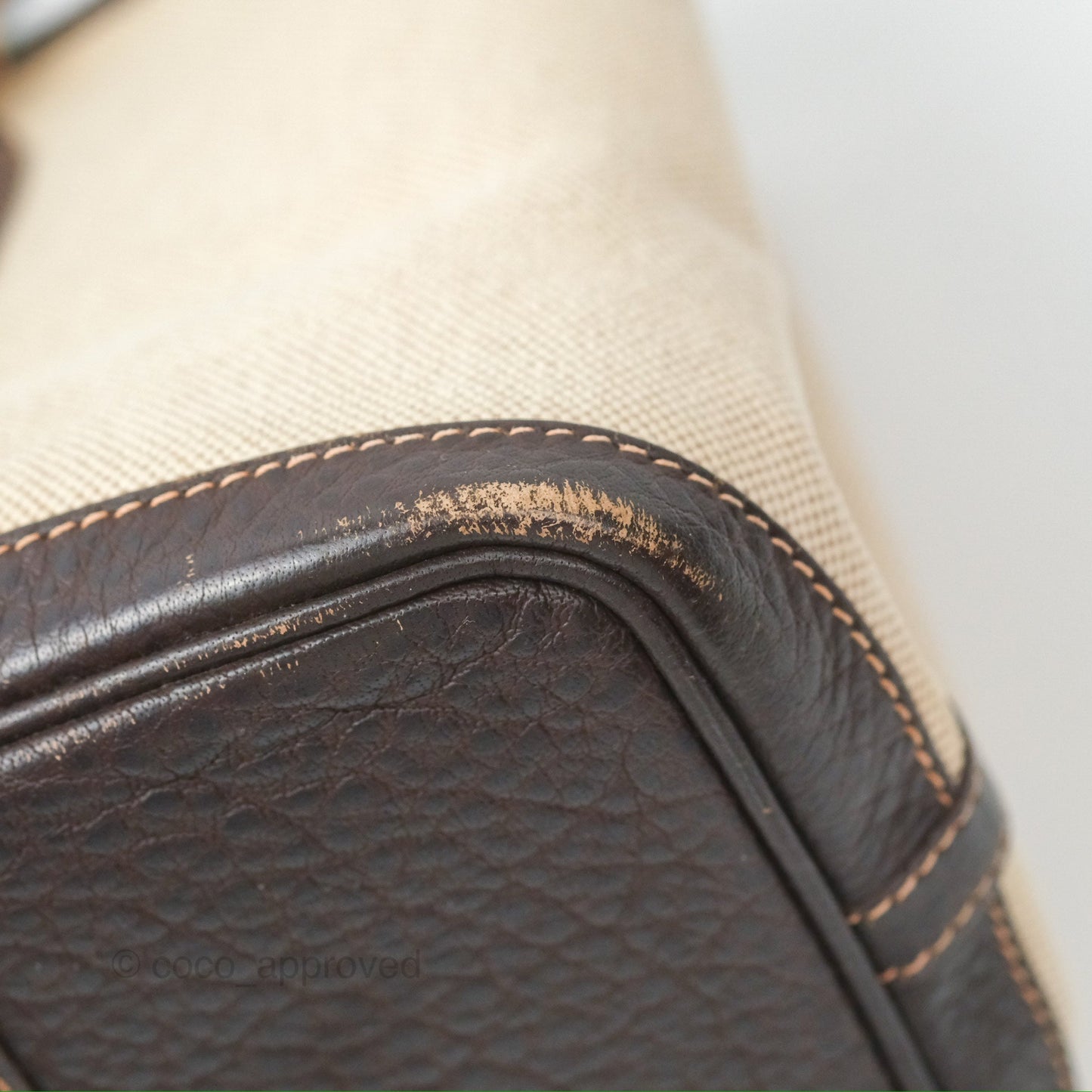 Hermès Garden Party 30 Canvas Brown/ Natural