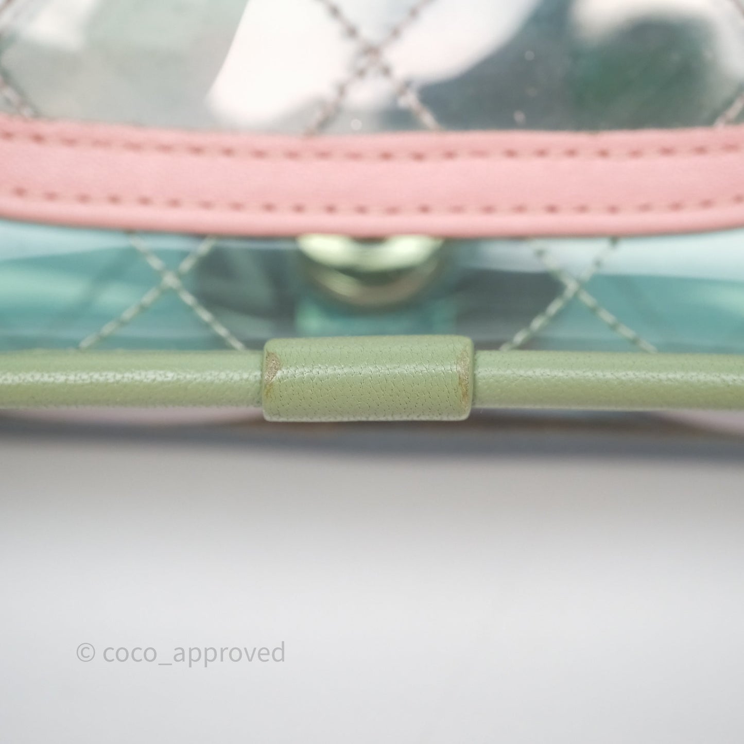 Chanel Coco Splash PVC Mini Flap Bag Blue/Green/Pink Silver Hardware
