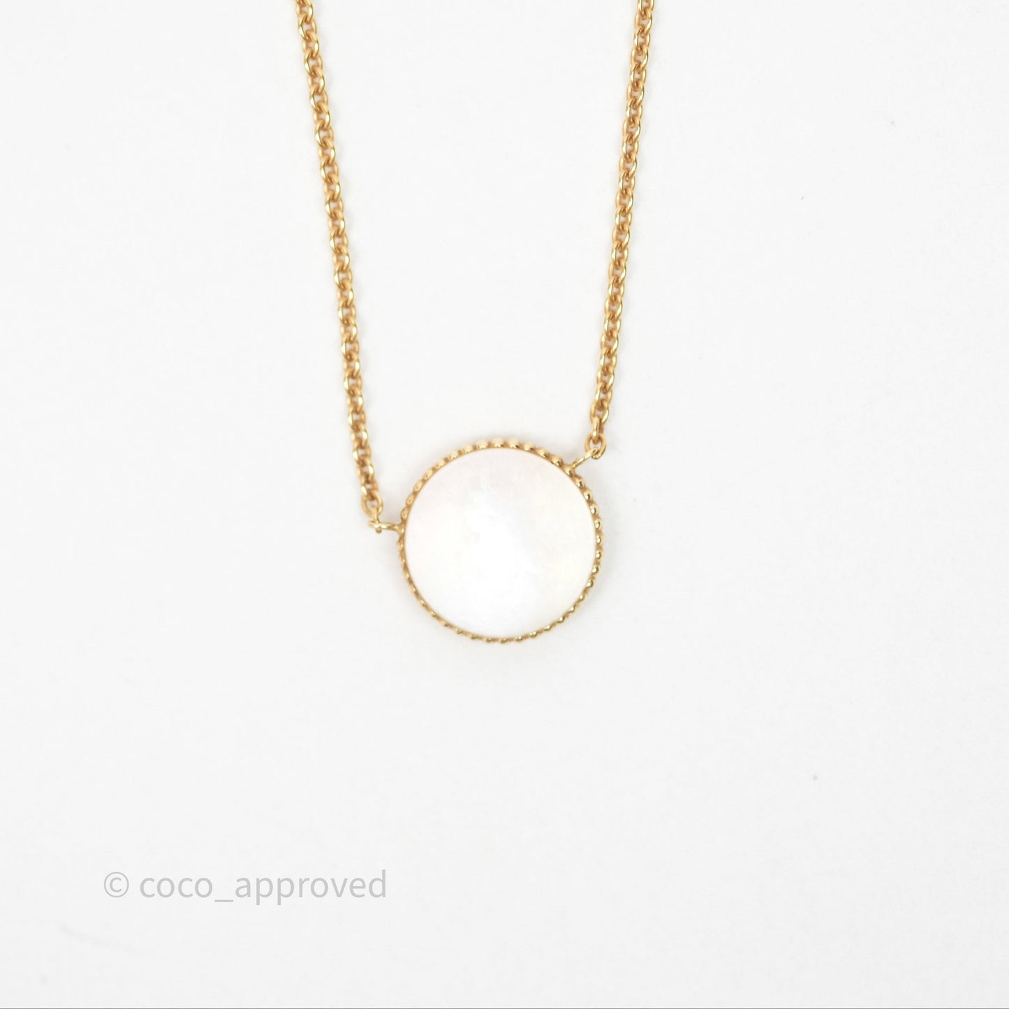 Dior Rose des Vents Necklace Yellow Gold Diamond Mother of Pearl
