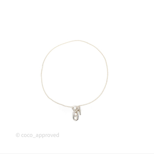 Hermes Chaine d'ancre Pendant Necklace Silver 925
