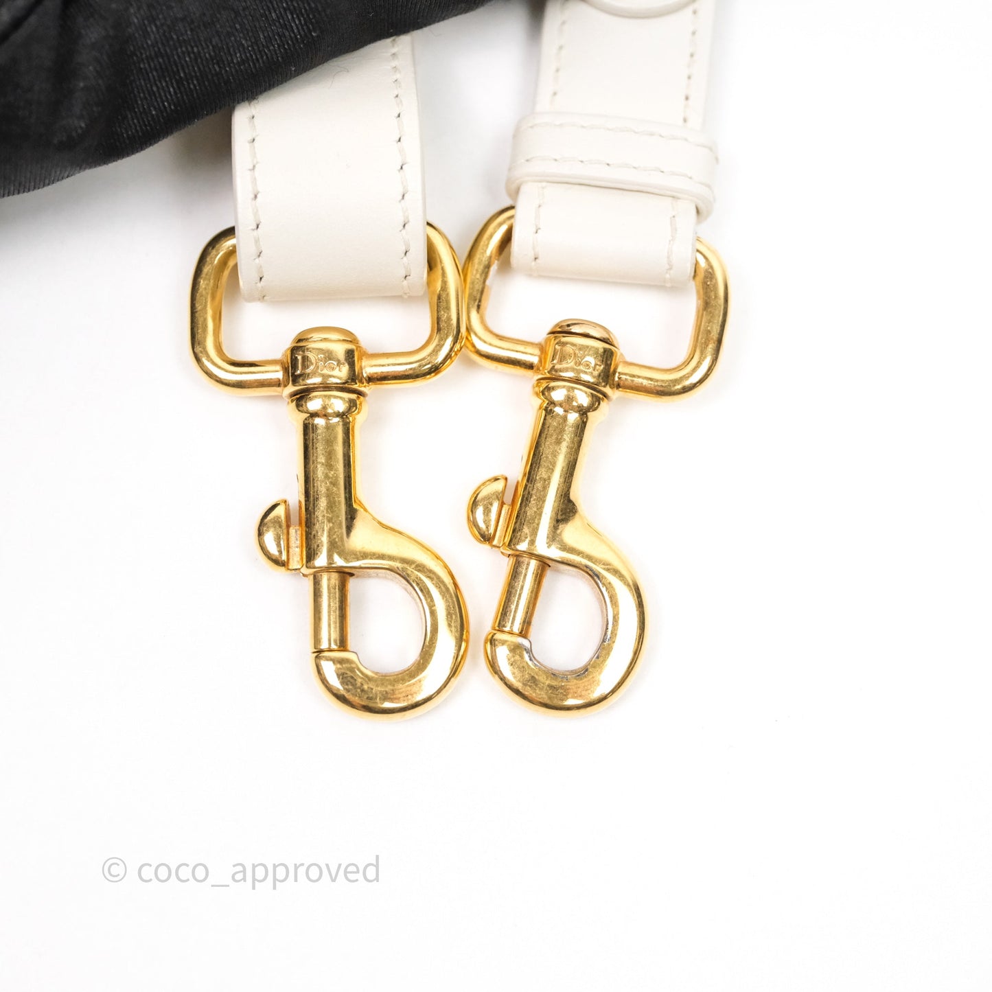 Dior Medium Bobby Bag Off White Calfskin Gold Hardware