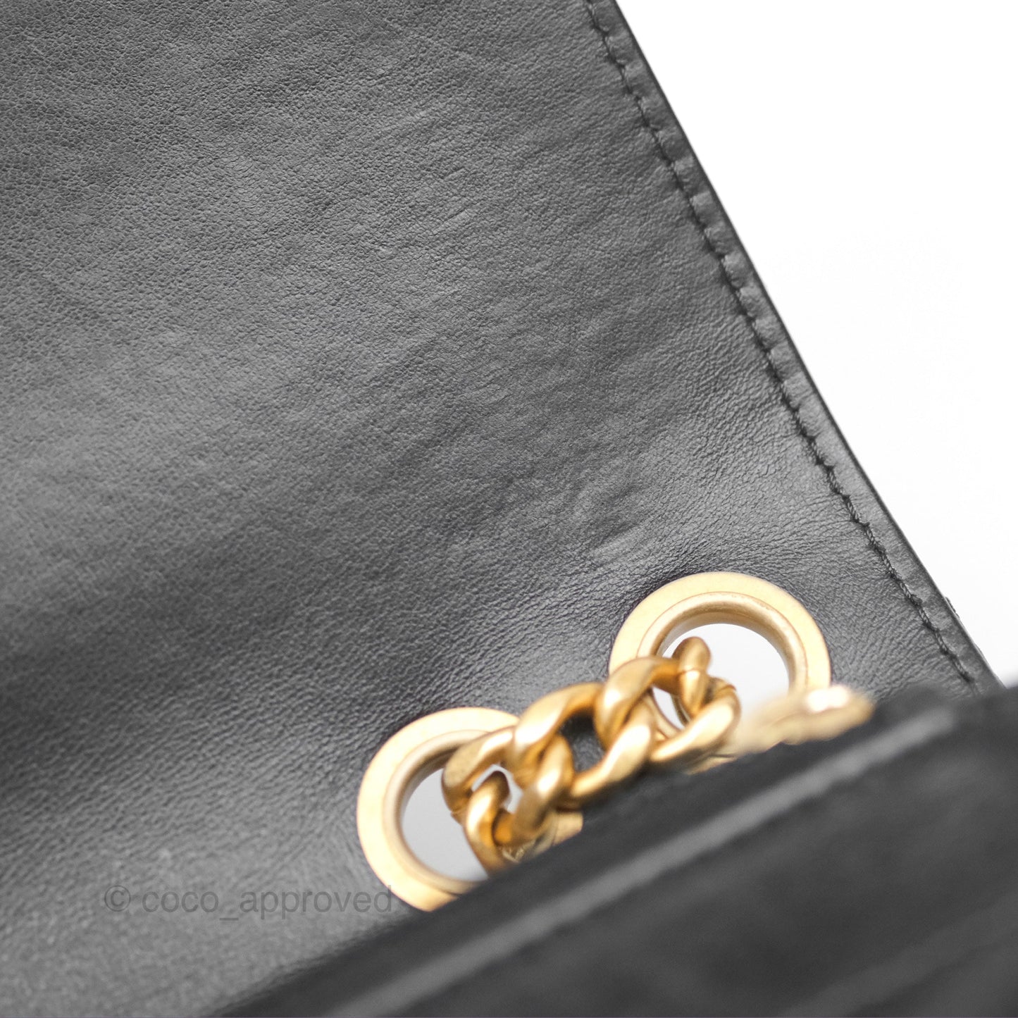 Chanel All Slide Wallet on Chain WOC Adjustable Chain Quilted Black Lambskin 22K