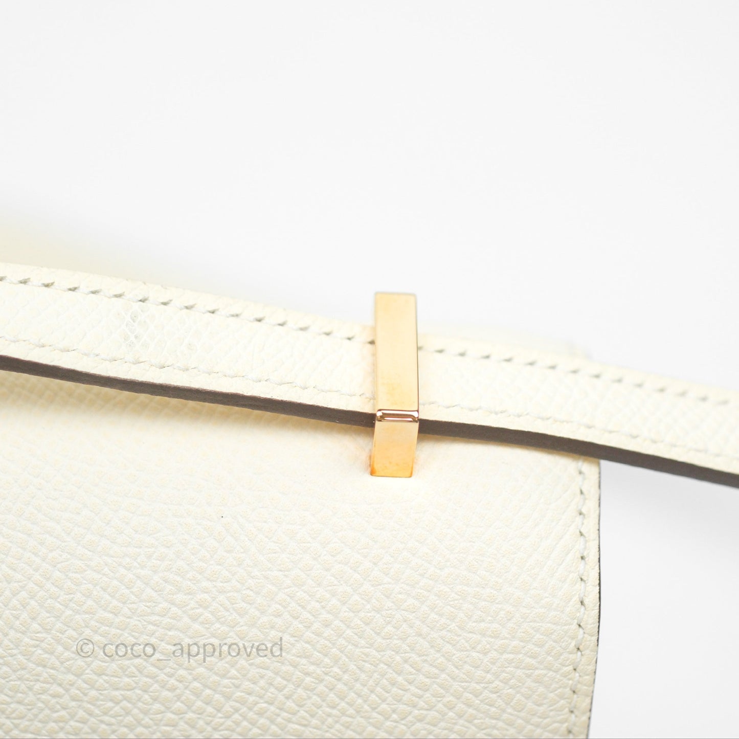 Hermès Constance Mini 18cm Nata I2 Epsom Gold Hardware