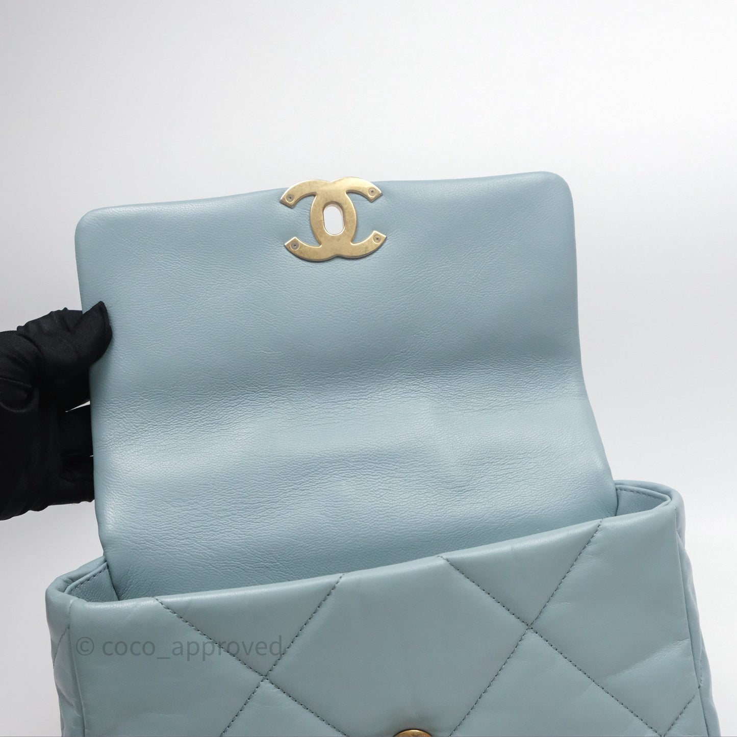 Chanel 19 Small Blue Mixed Hardware