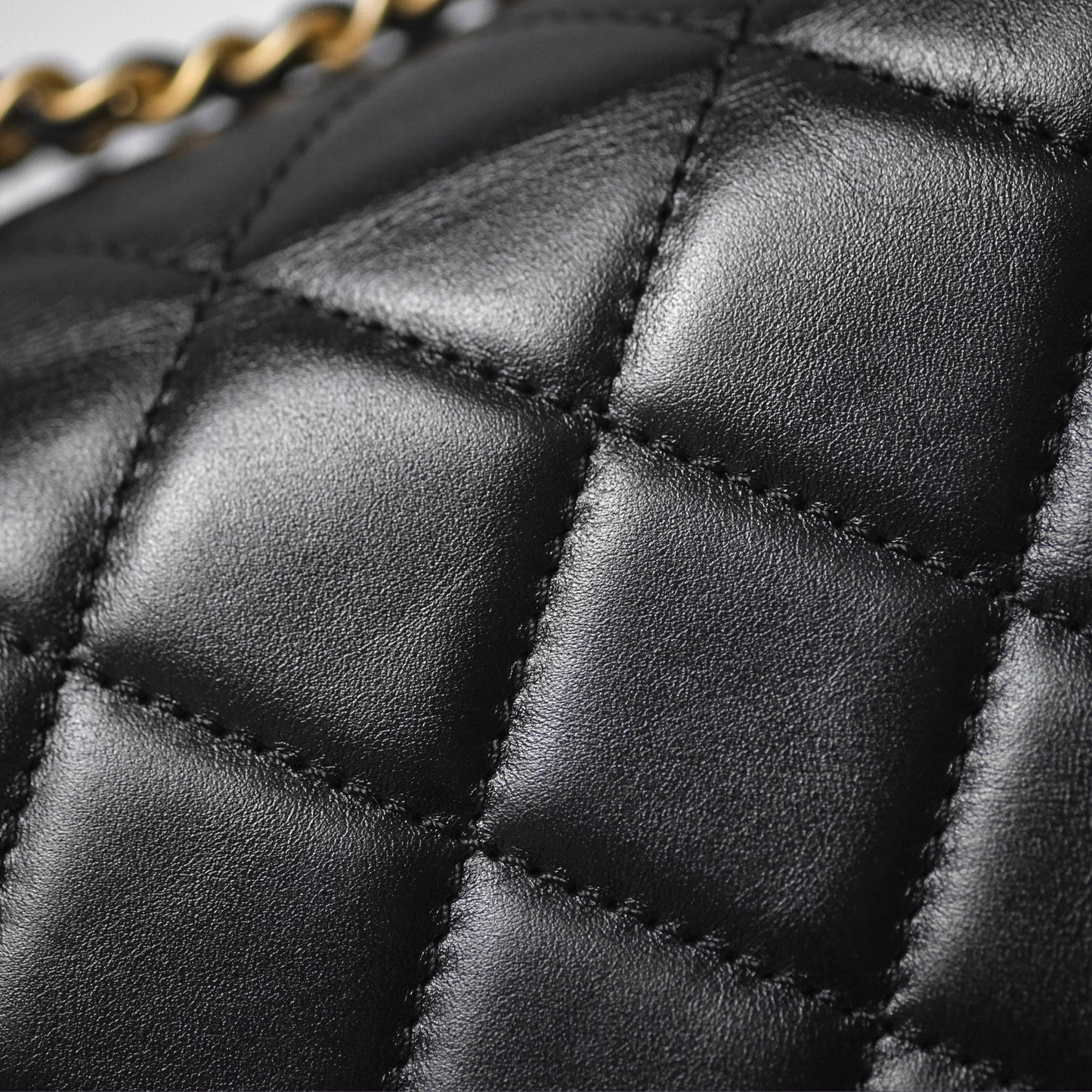 Chanel Quilted Mini Perfect Fit Adjustable Black Calfskin Gold Hardware