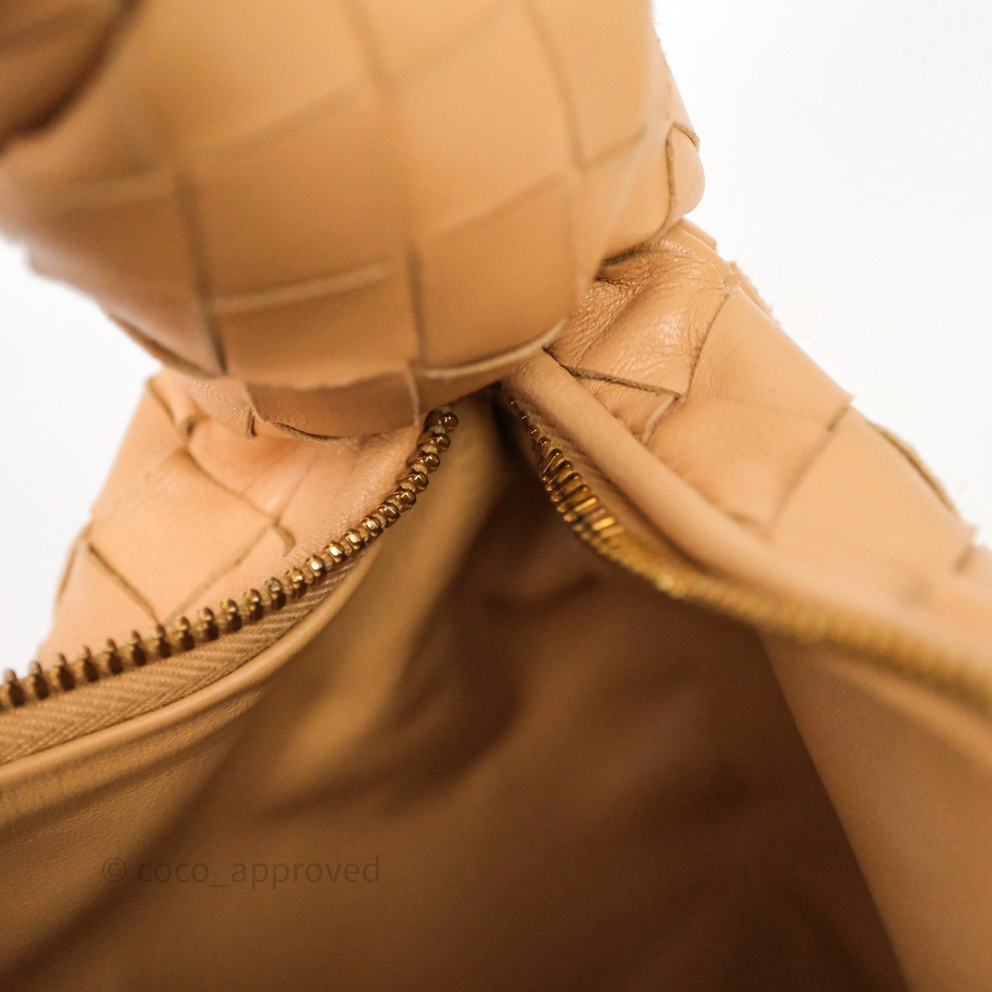 Bottega Veneta Mini Jodie Bag Intrecciato Beige Lambskin
