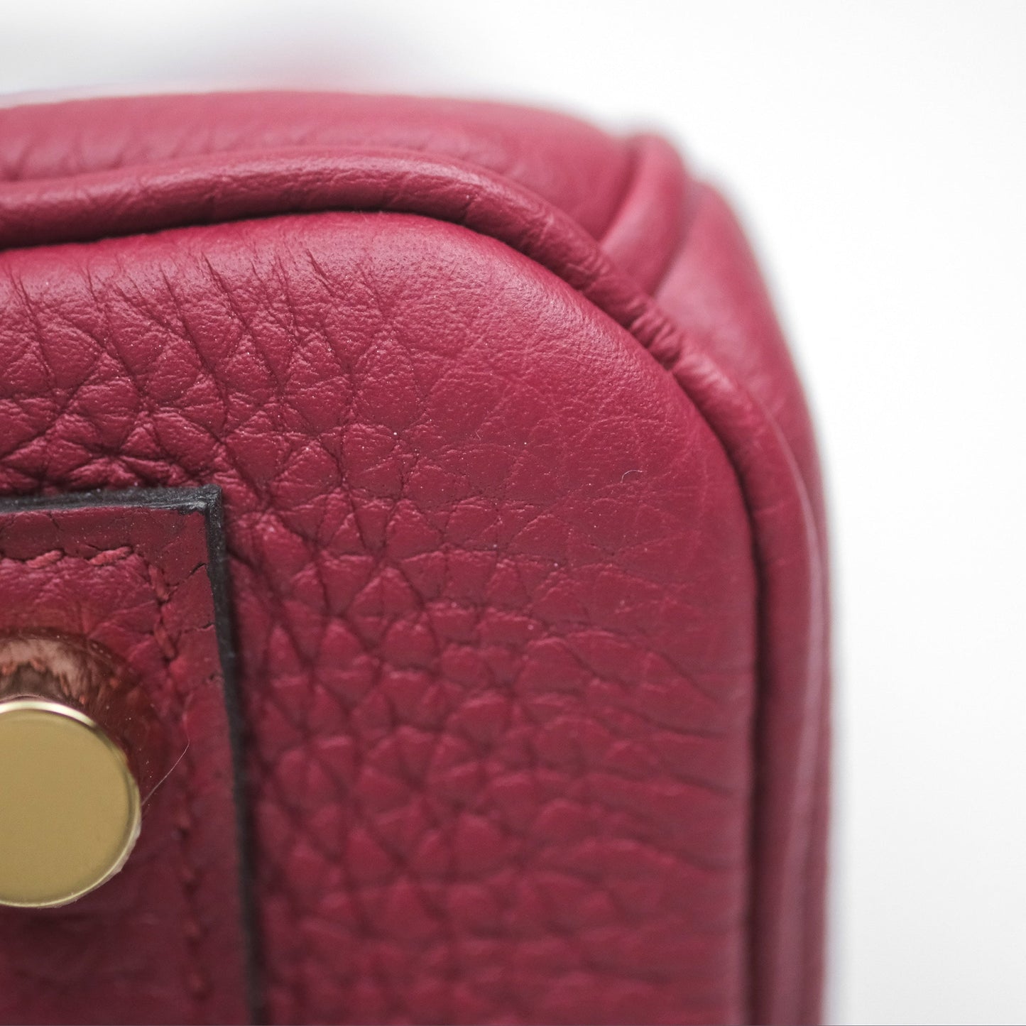 Hermès Birkin 25 Retourne Rouge Grenat K1 Togo Gold Hardware