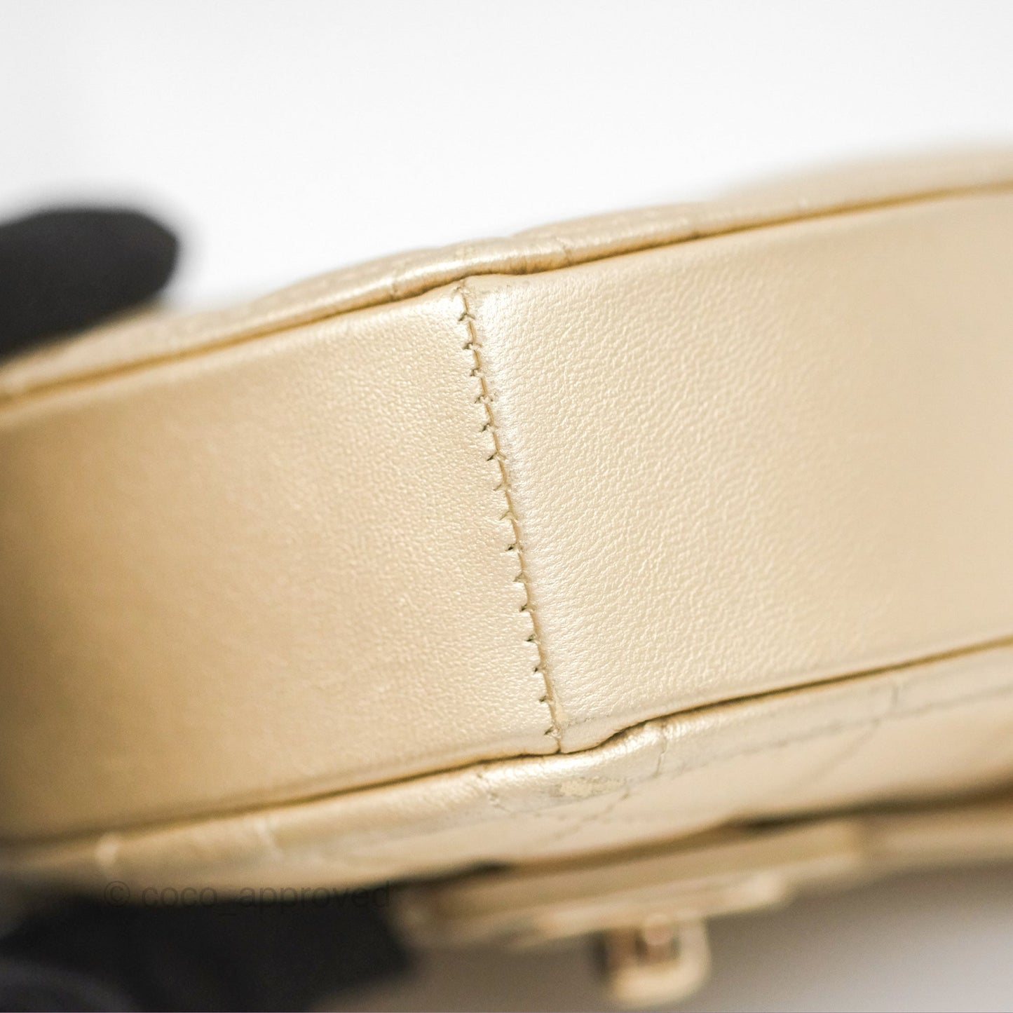 Chanel Small Heart Bag Gold Lambskin Gold Hardware 22S