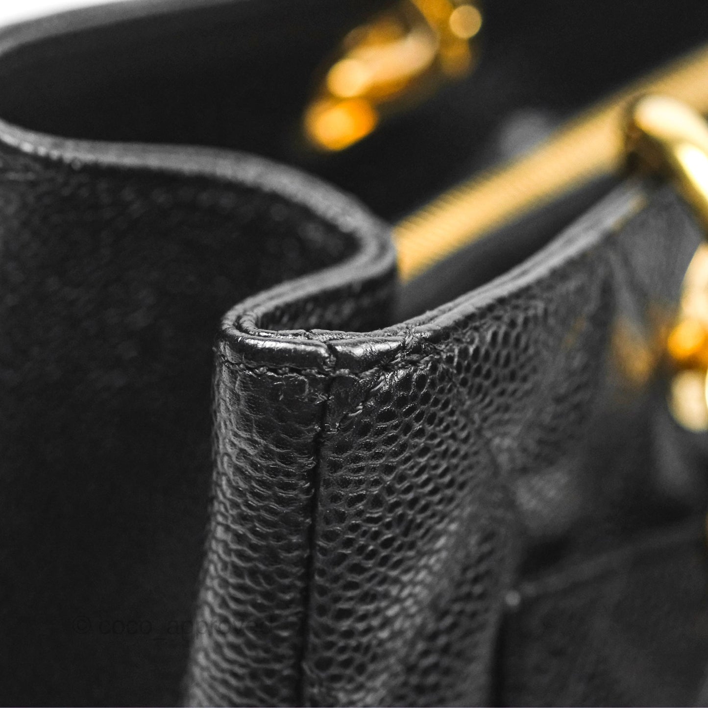 Chanel GST Black Caviar Gold Hardware