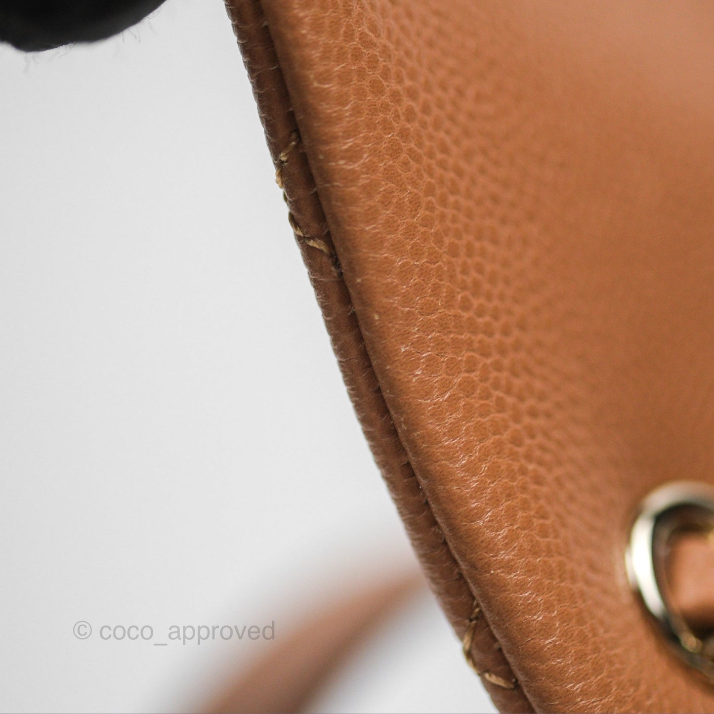 Chanel Duma Backpack Medium Dark Beige Caviar Gold Hardware