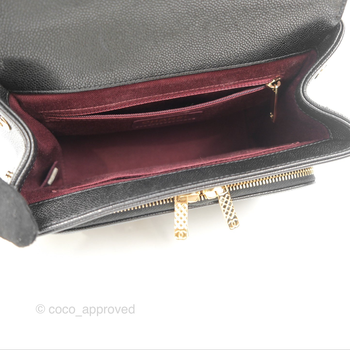 Chanel Quilted Medium Business Affinity Flap Black Caviar Gold Hardware