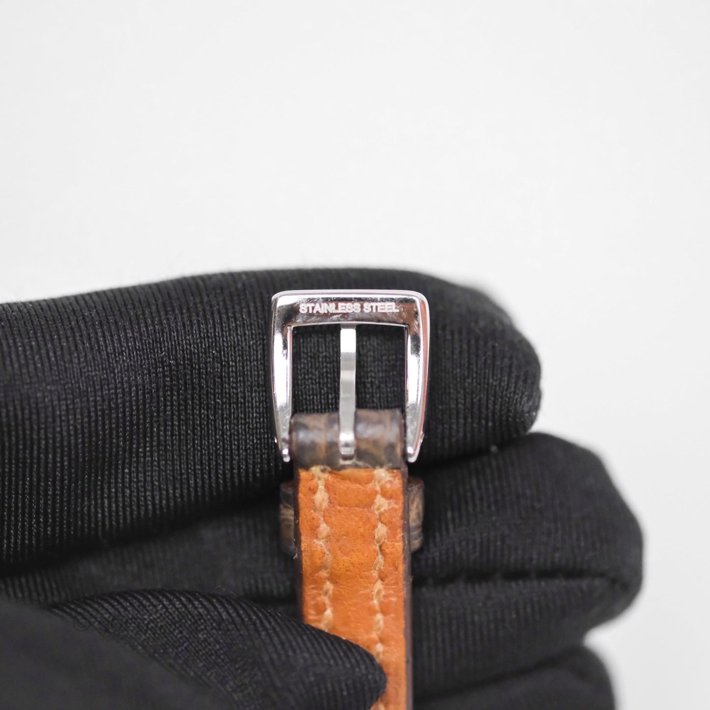 Hermès Galop d'Hermès Watch Medium Model 32MM Diamond Etoupe Alligator Palladium Hardware