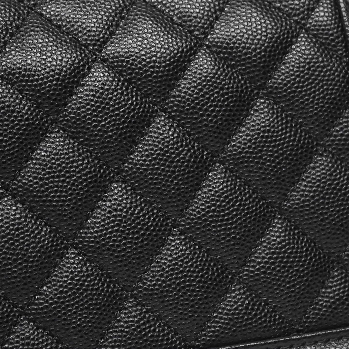 Chanel Quilted Medium Boy Black Caviar Aged Gold Hardware