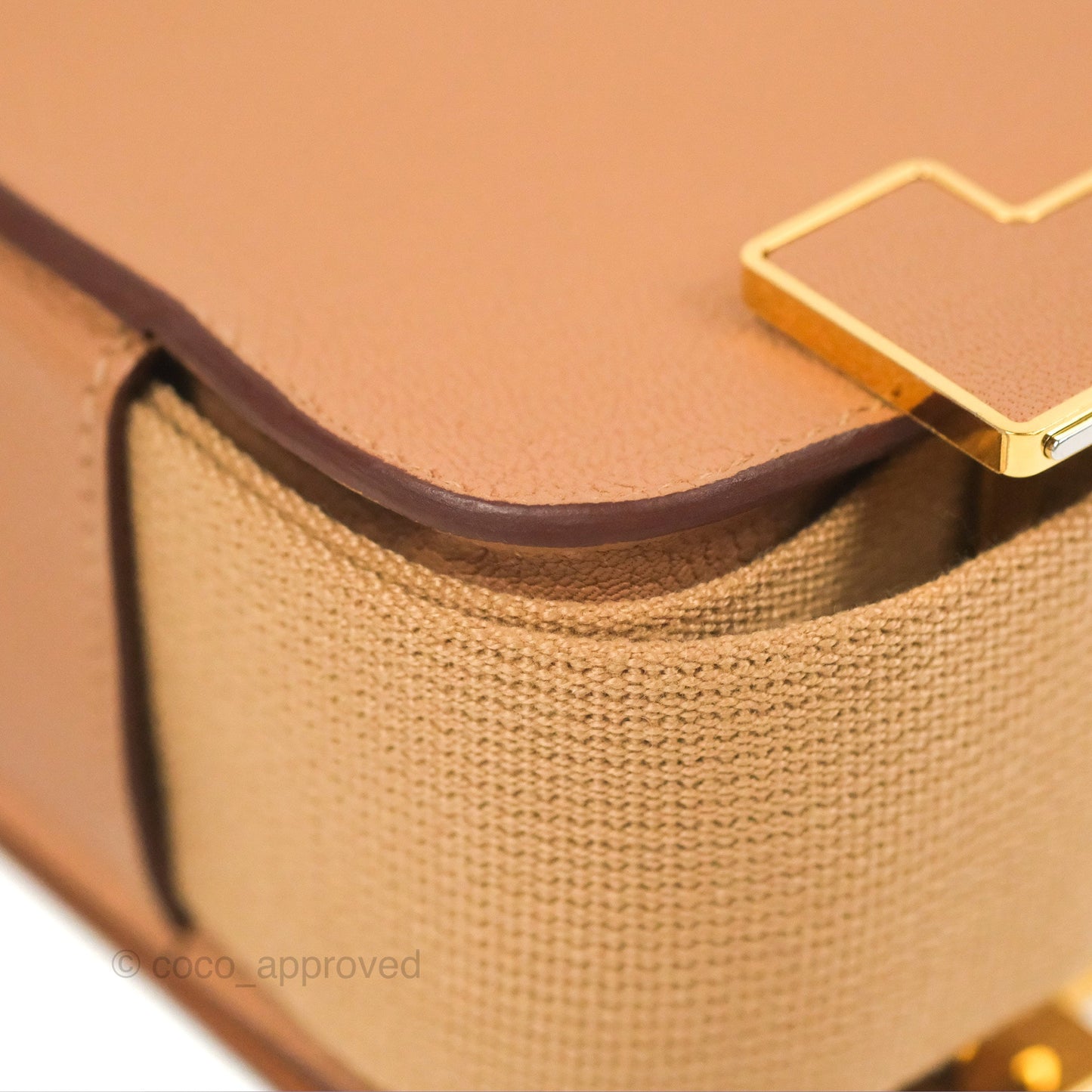 Hermès Geta Bag Chai 0M Quebracho 2J Gold Hardware