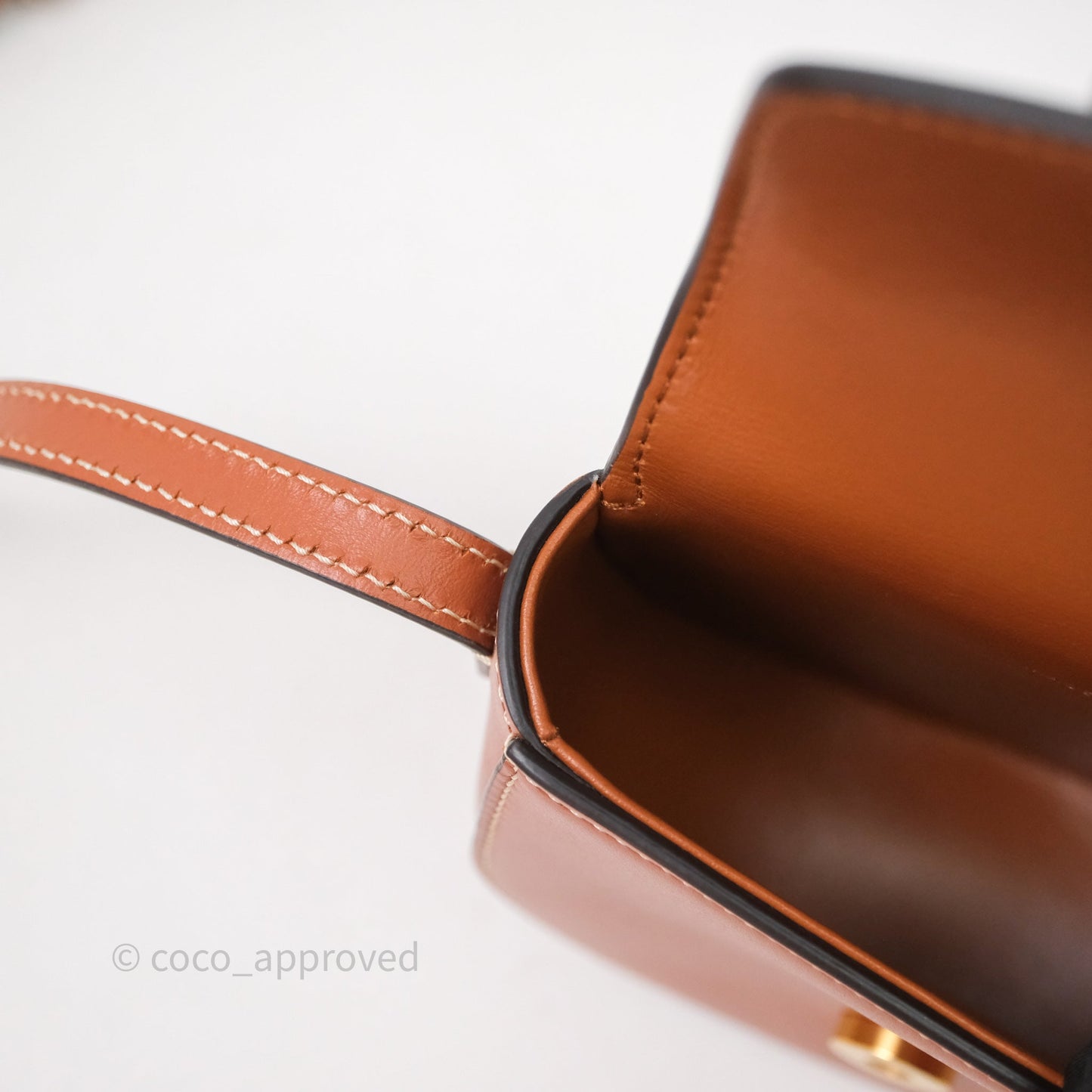 Celine Mini Besace Cuir Triomphe Tan Smooth Calfskin