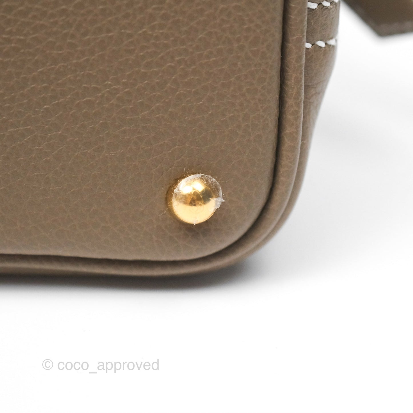 Hermès Bolide Mini 1923 Etoupe Evercolor Gold Hardware