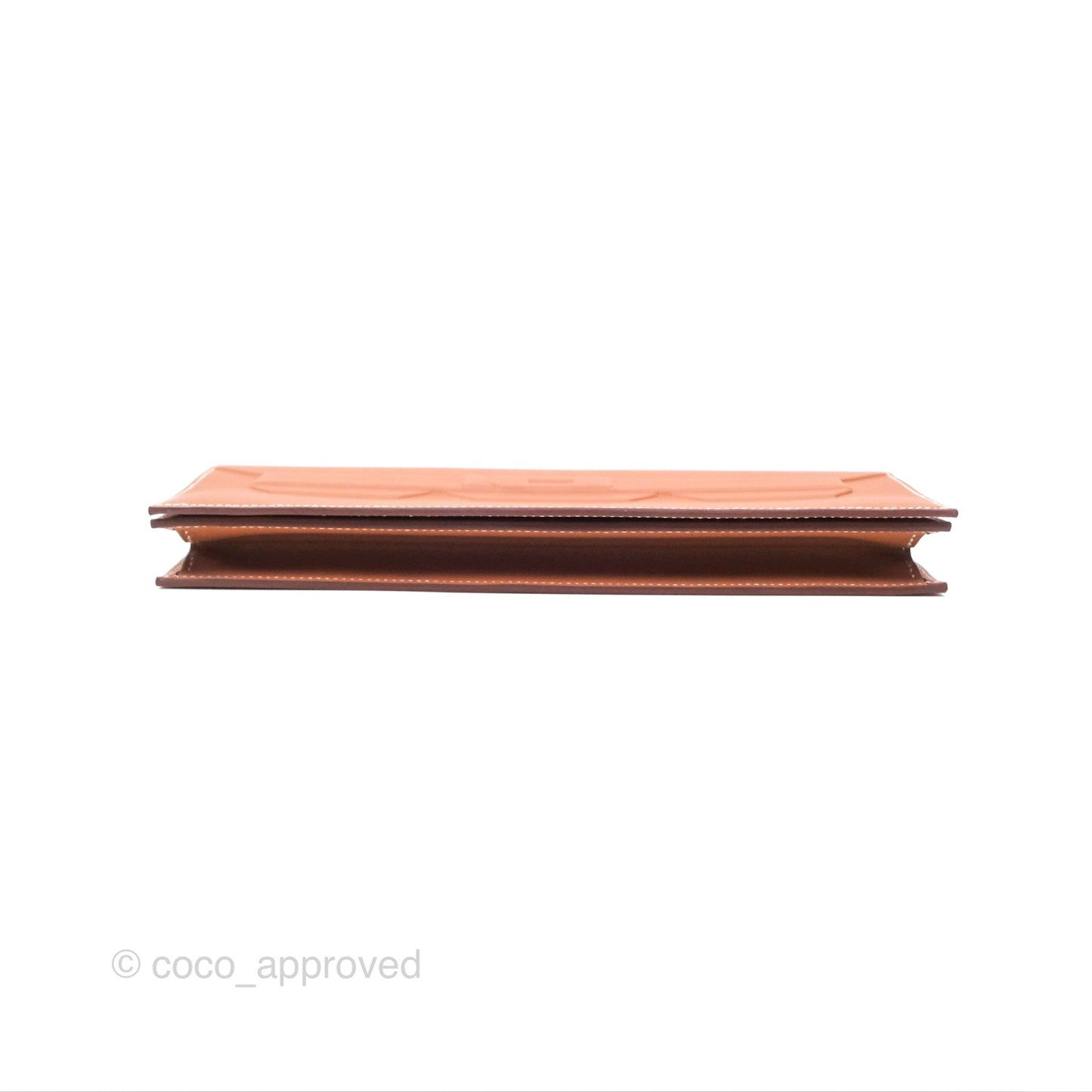 Hermès Birkin Shadow Clutch Bag Gold 37 Swift