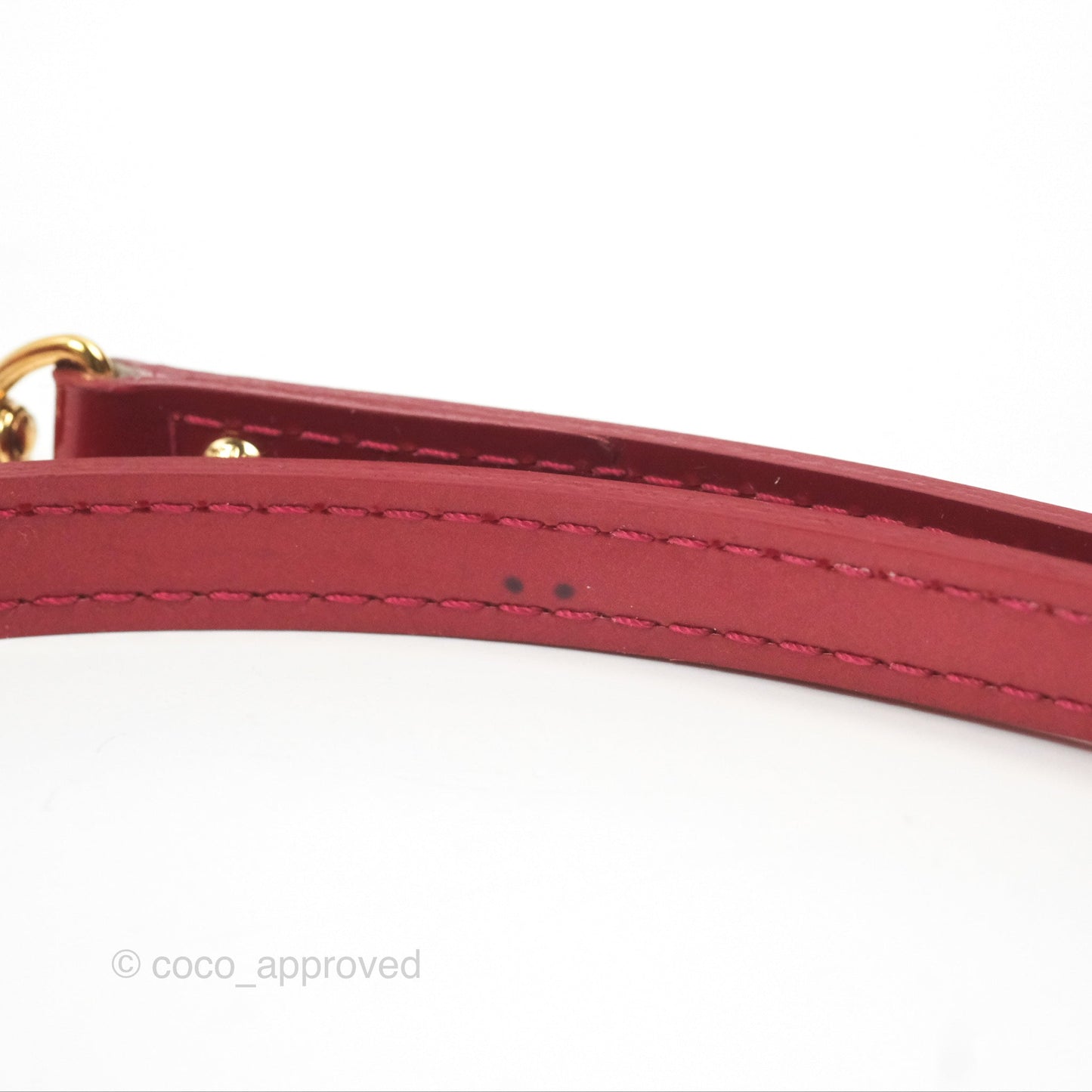Louis Vuitton Alma BB Red Patent Gold Hardware